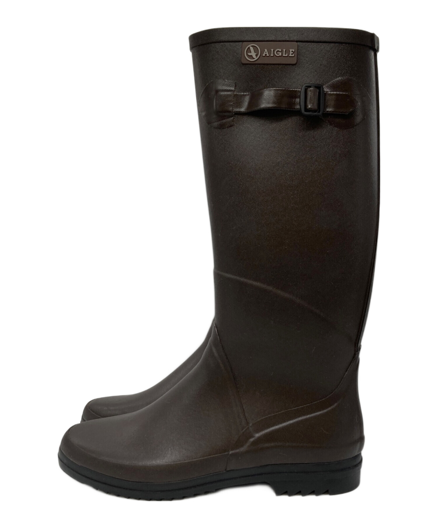中古・古着通販】AIGLE (エーグル) レインブーツ ブラウン サイズ:39