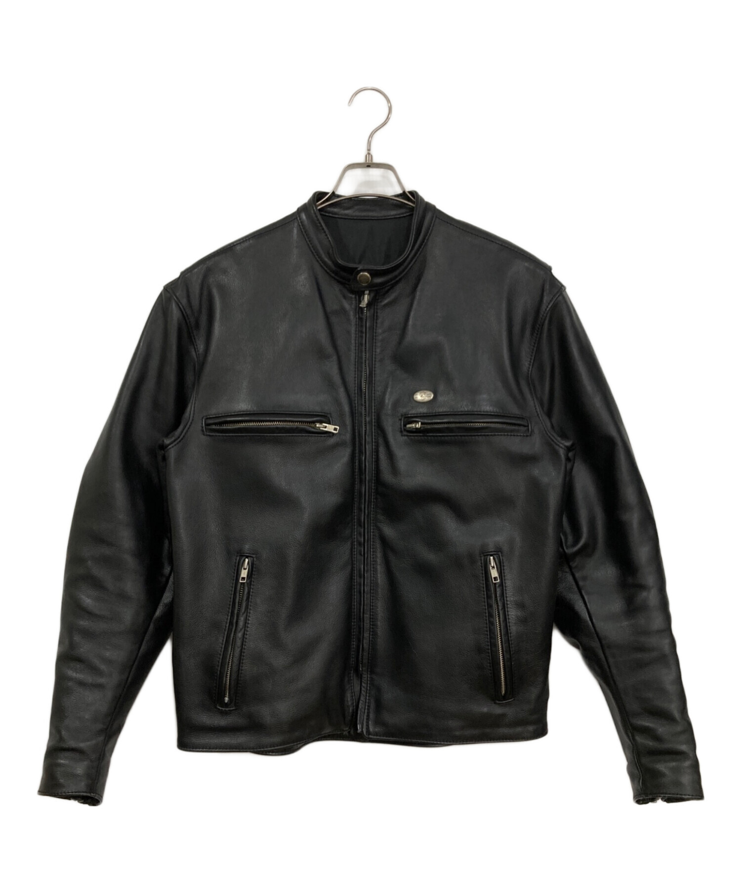HARLEY DAVIDSON シングルライダース Mサイズ 中古・古着通販】HARLEY-DAVIDSON (ハーレーダビッドソン) シングル