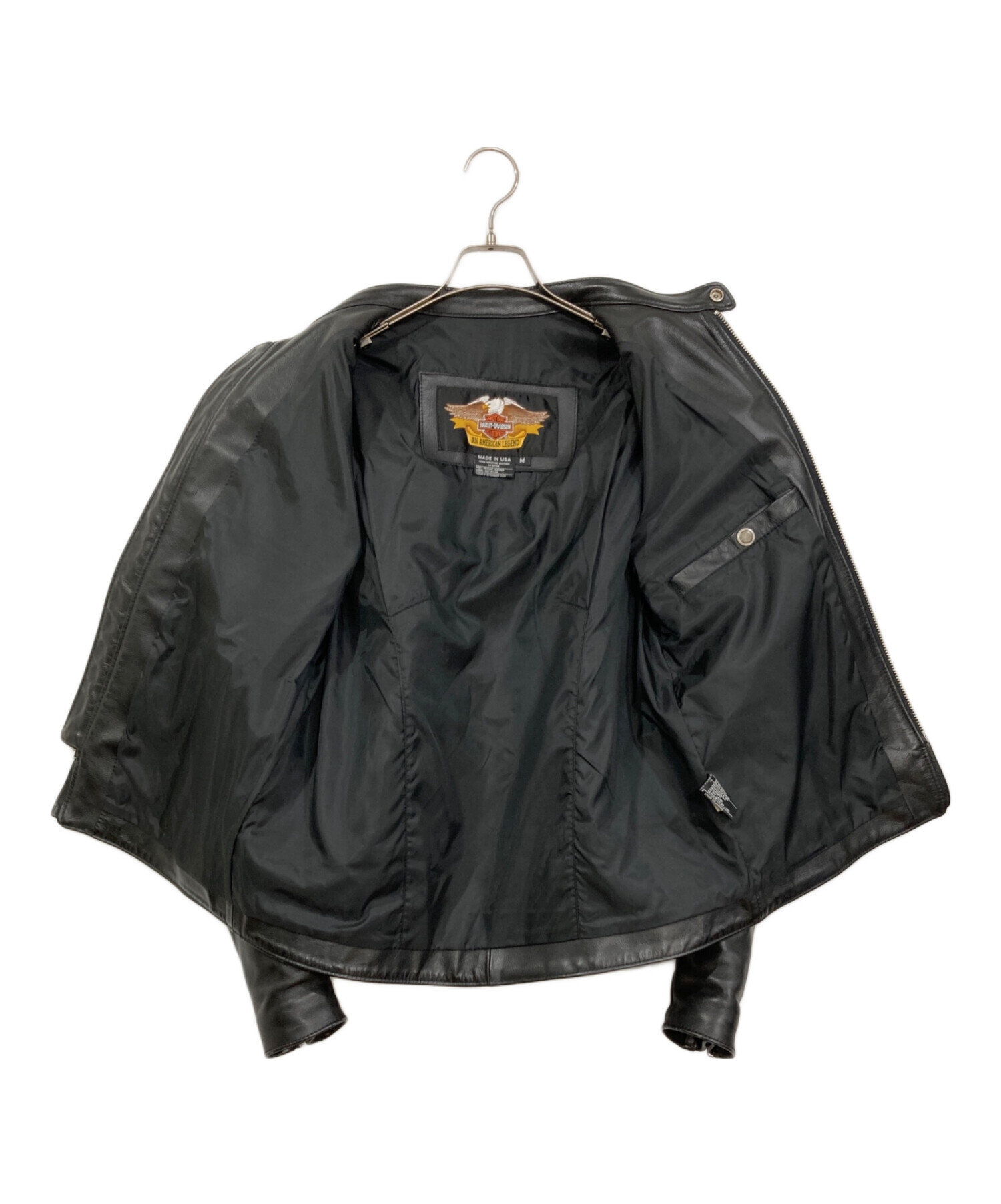 HARLEY DAVIDSON シングルライダース Mサイズ 中古・古着通販】HARLEY-DAVIDSON (ハーレーダビッドソン