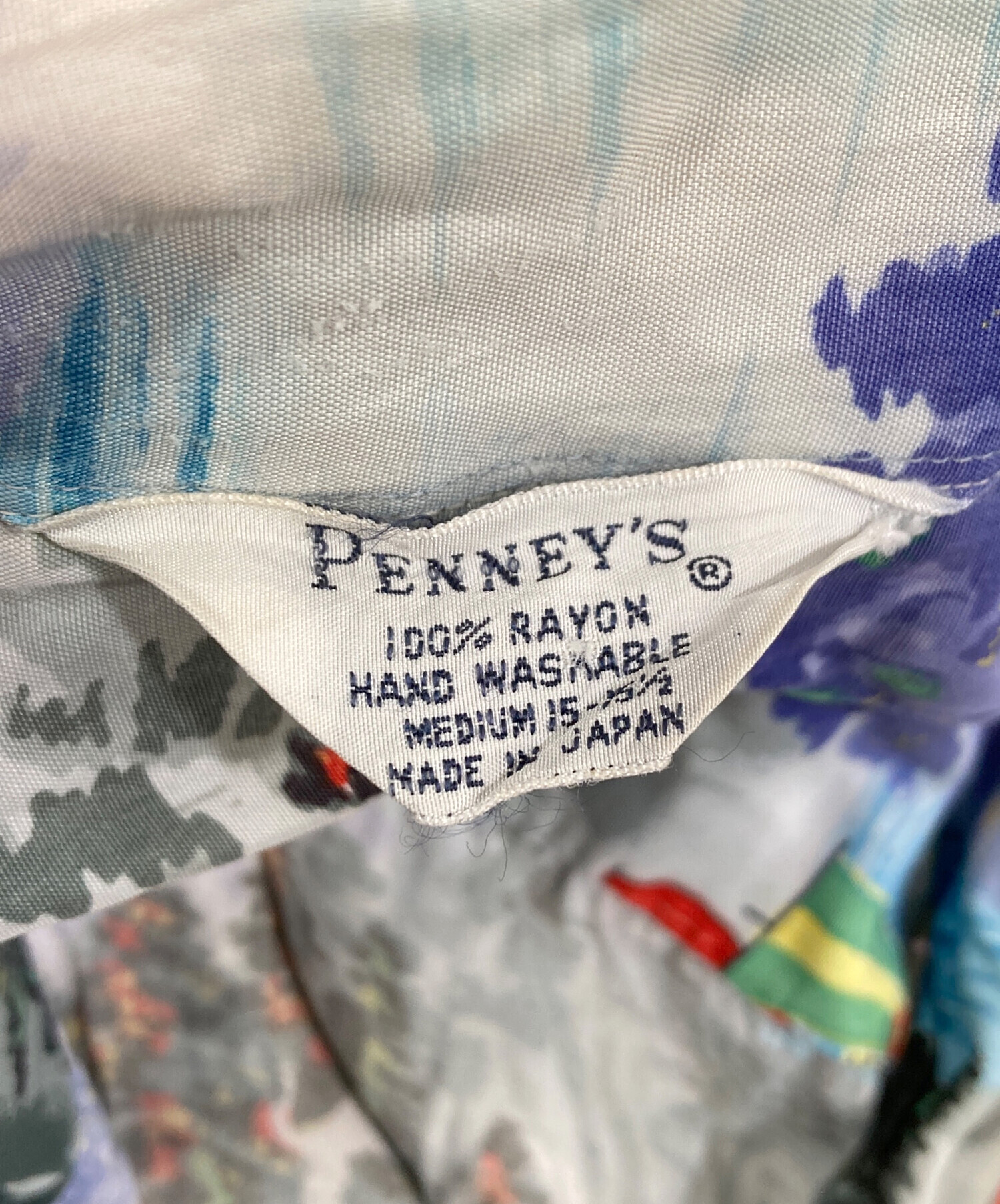 中古・古着通販】penneys (ペニーズ) 60's総柄アロハシャツ ブルー