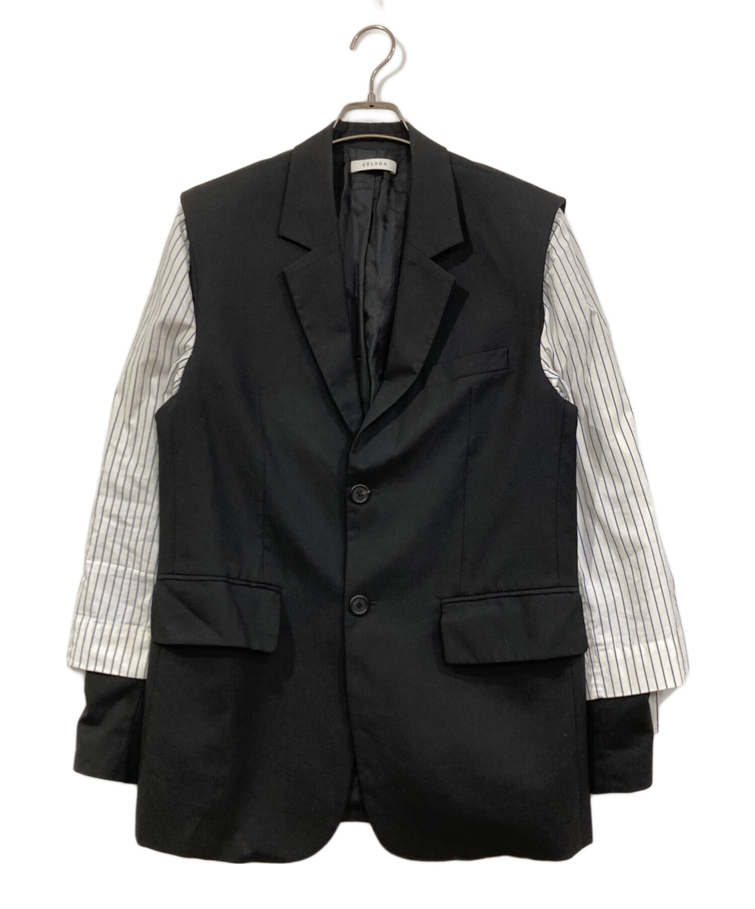 中古・古着通販】DELADA (デラダ) chalk striped wool blazer jacket