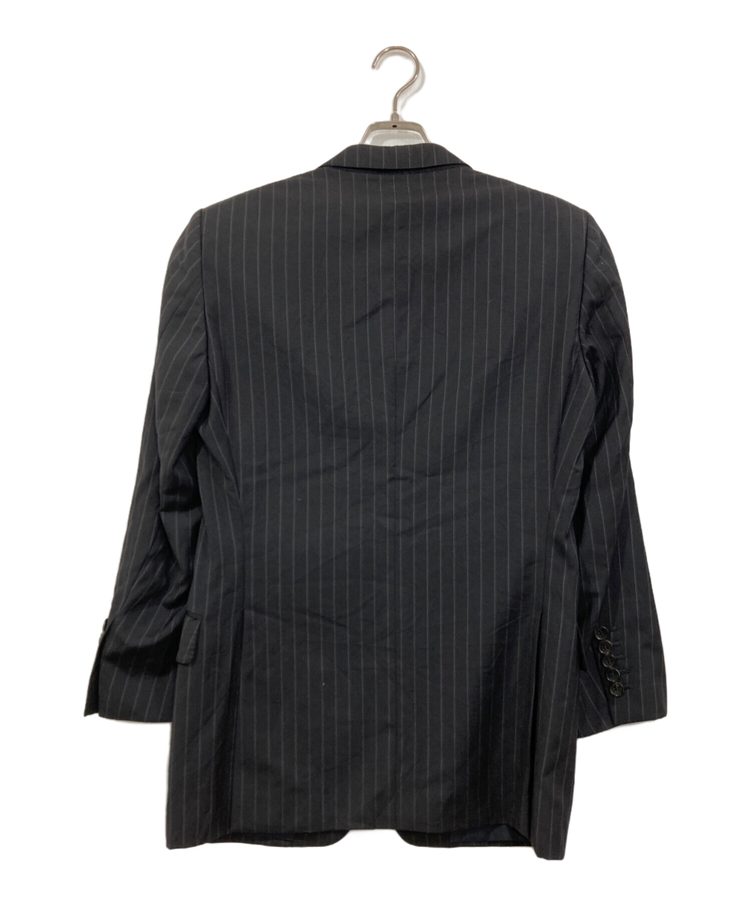 【未使用級】グッチ☆セットアップスーツ☆ブラック☆Mサイズ☆ウール100% グッチGUCCI 裏GGモノグラムストレッチウールチェンジポケット