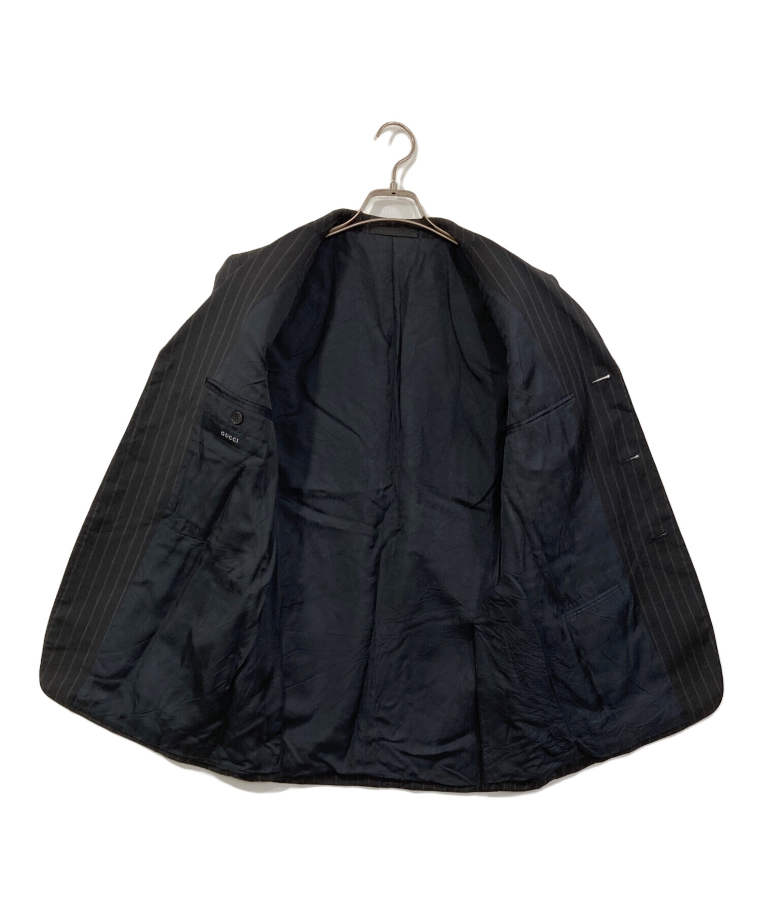 中古・古着通販】GUCCI (グッチ) セットアップ3Bスーツ ブラック