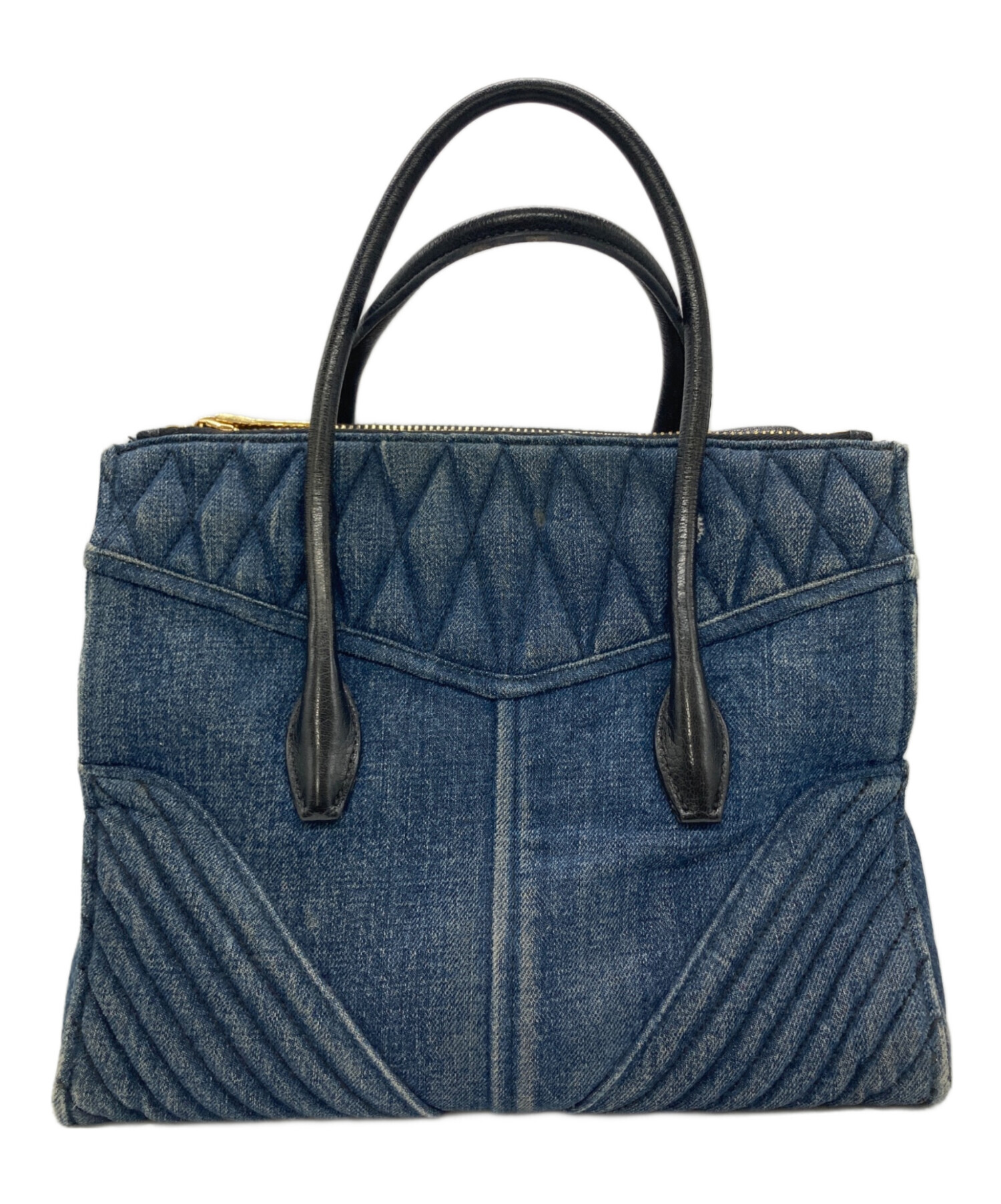 miu miu デニム バイカーバック　ハンドバッグ 楽天市場】【バッグ】Miu Miu ミュウ ミュウ デニムバイカー