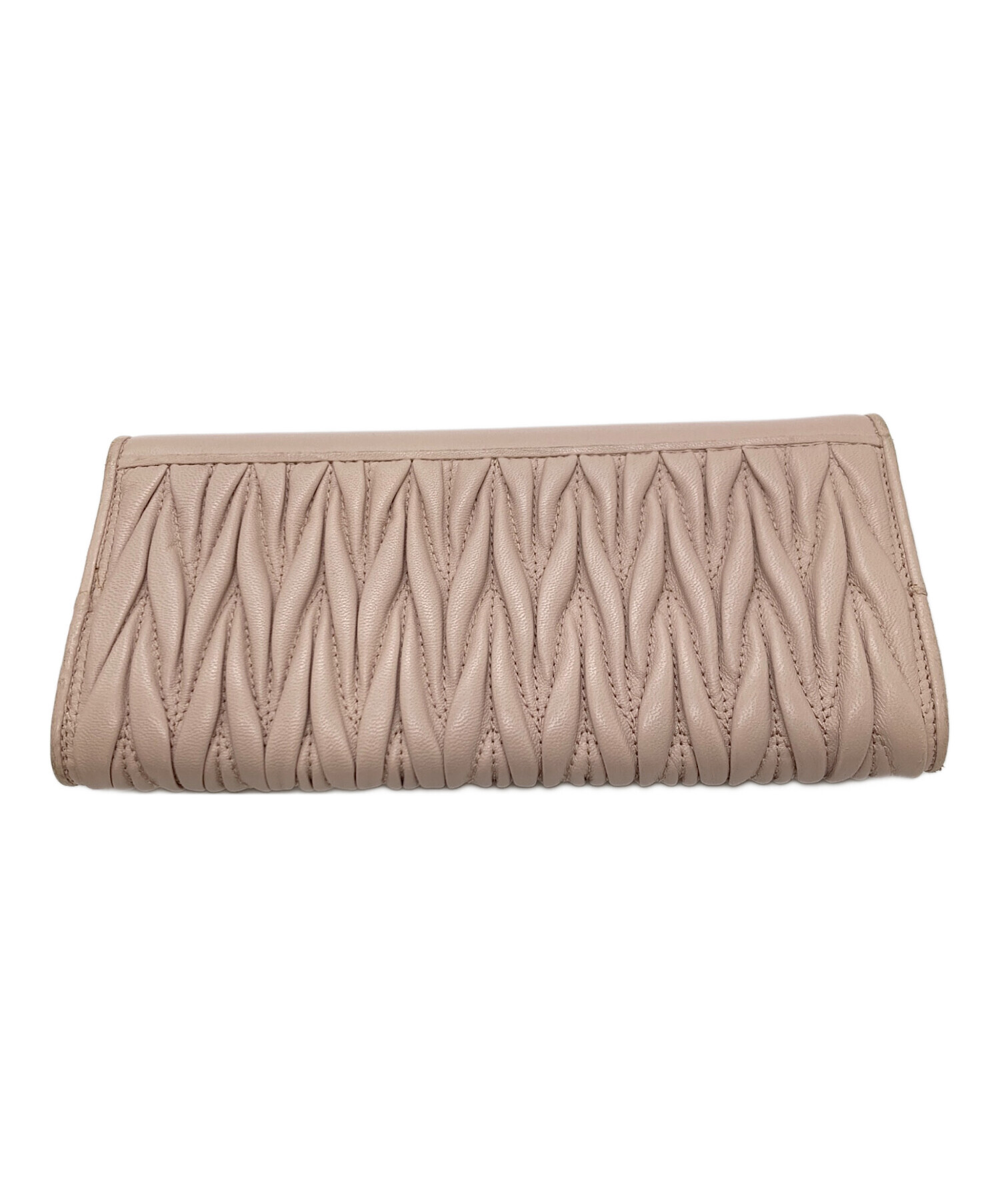 中古・古着通販】MIU MIU (ミュウミュウ) 二つ折り長財布/MATELASSE 