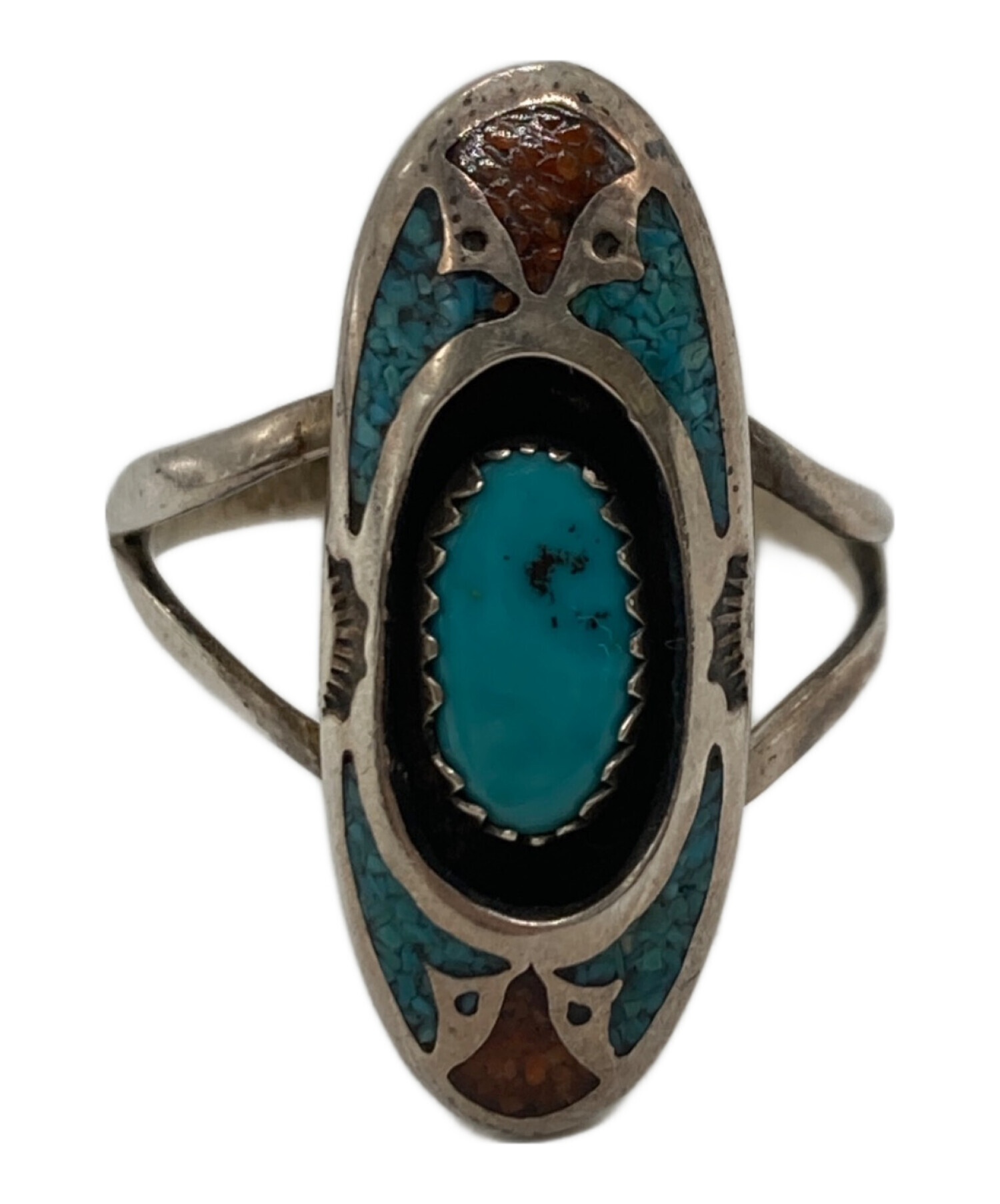 中古・古着通販】CIRCLE JW (-) ターコイズリング シルバー×ブルー