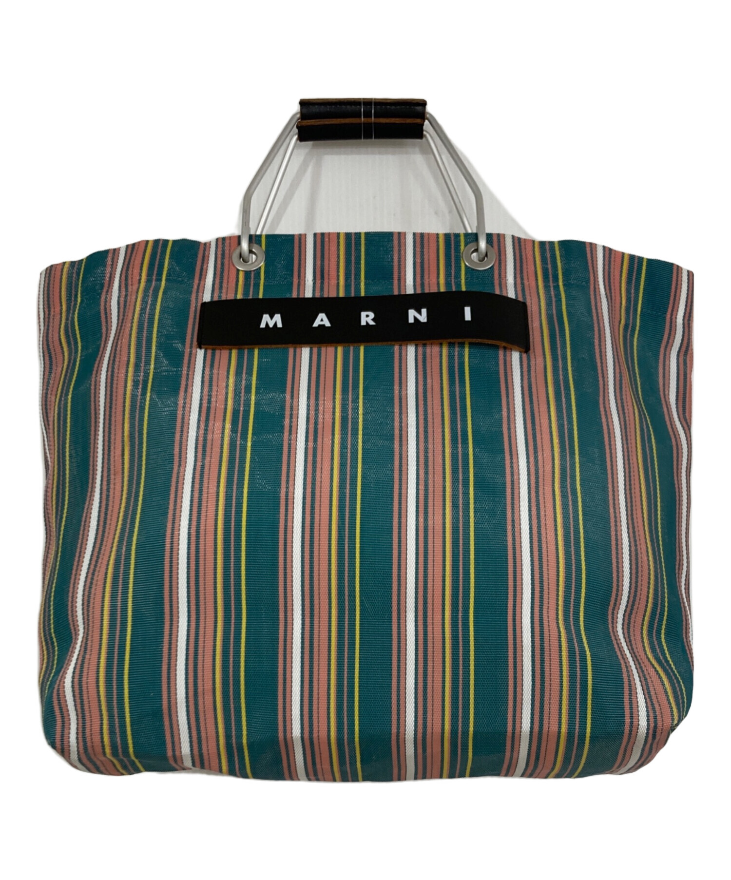 中古・古着通販】MARNI (マルニ) MARNI MARKET STRIPE BAG グリーン 
