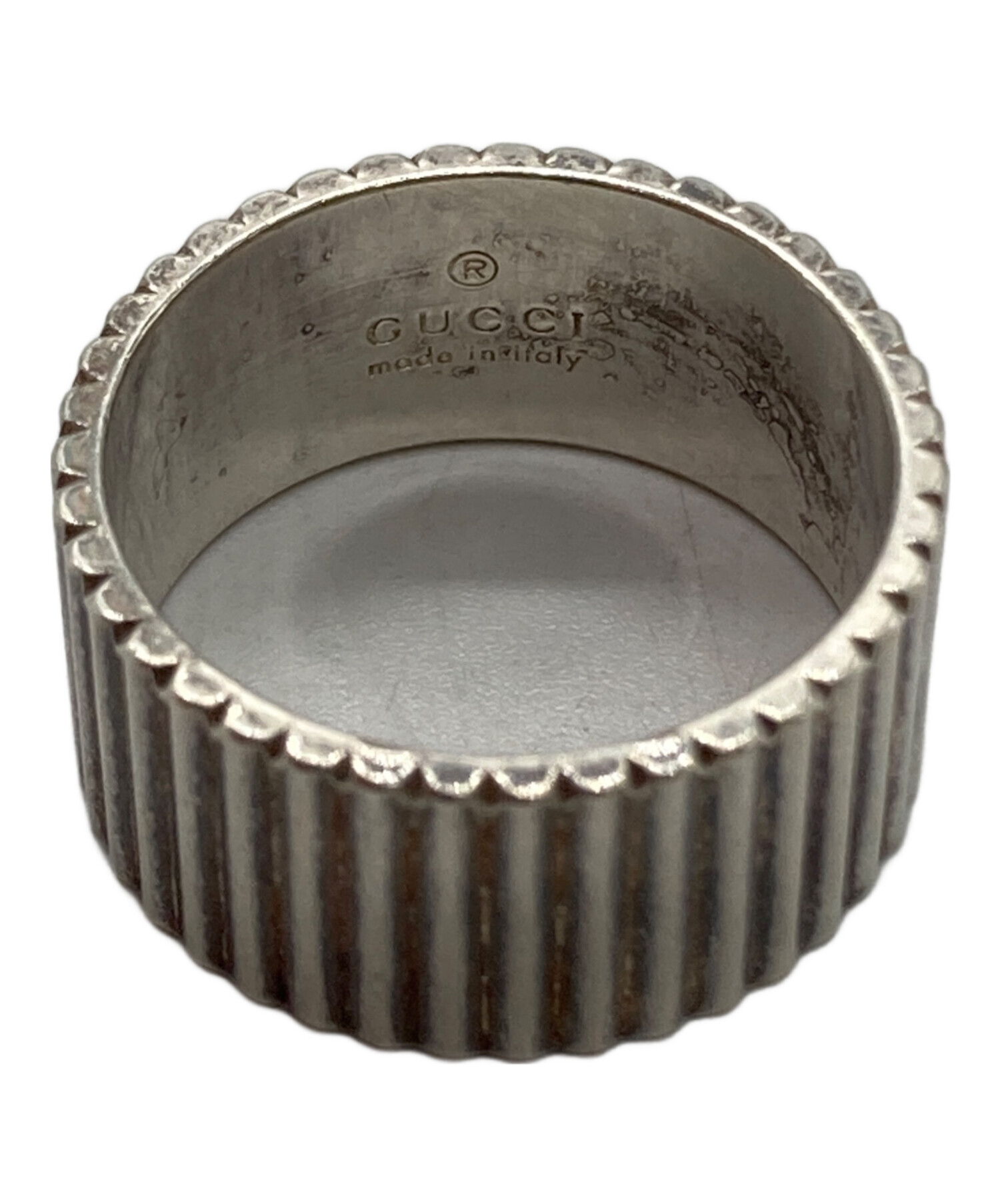 中古・古着通販】GUCCI (グッチ) コインエッジリング シルバー サイズ:12号｜ブランド・古着通販 トレファク公式【TREFAC  FASHION】スマホサイト