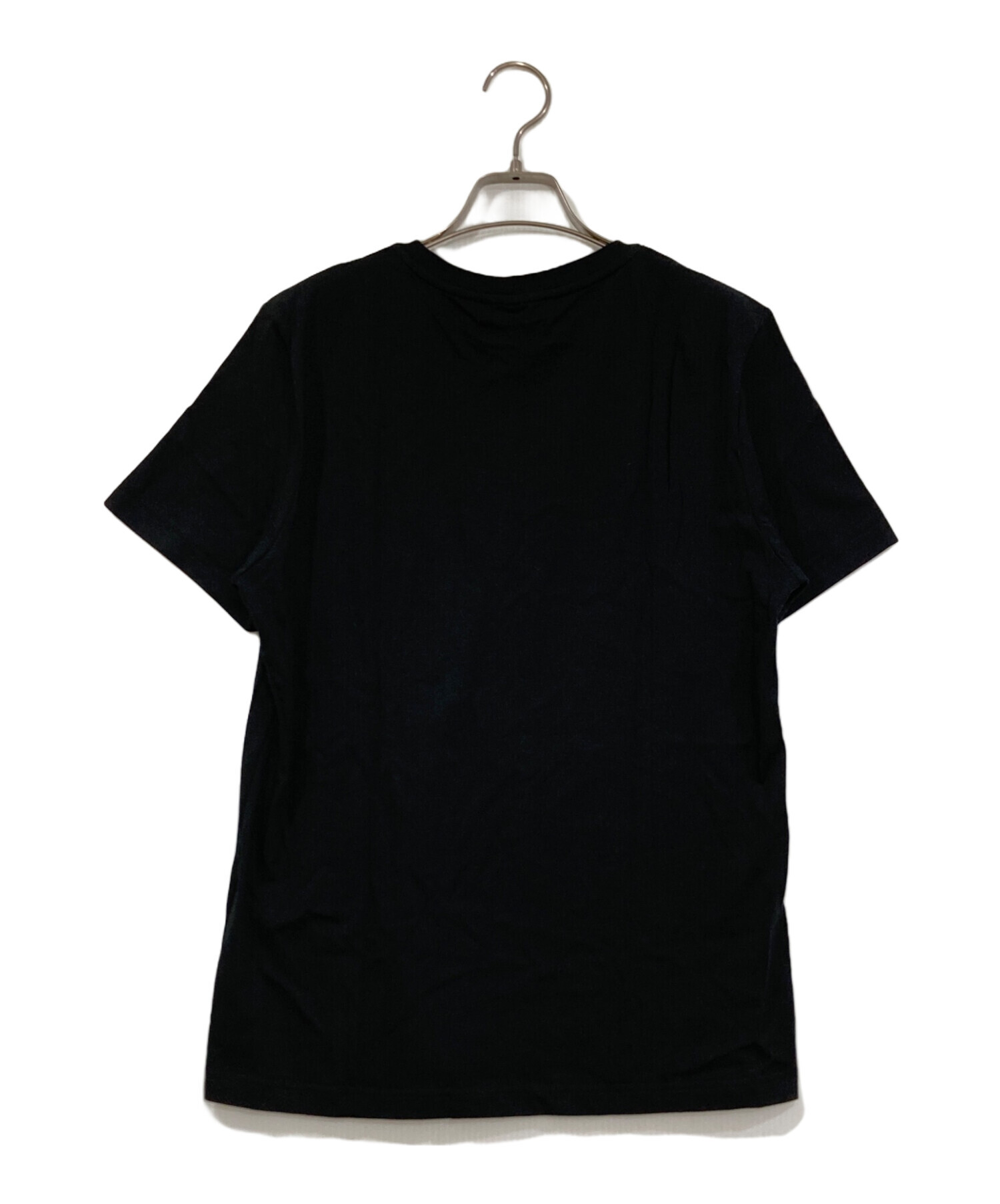 JIMMY CHOO ブラック Tシャツ ストーン未使用に近い 中古・古着通販】JIMMY CHOO (ジミーチュウ) フロントプリントロゴ半袖
