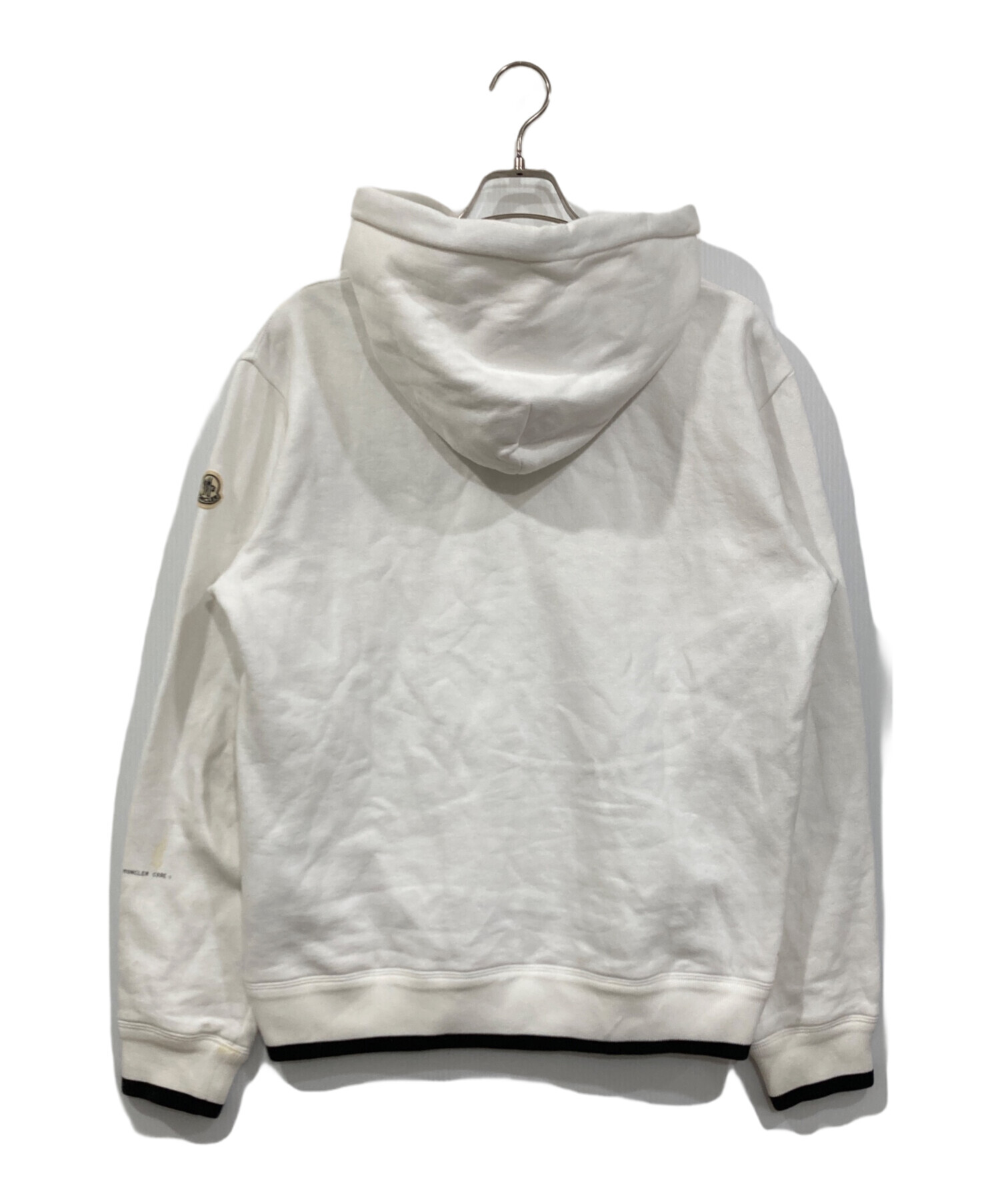 MONCLER パーカー ホワイト Mサイズ 【公式通販】