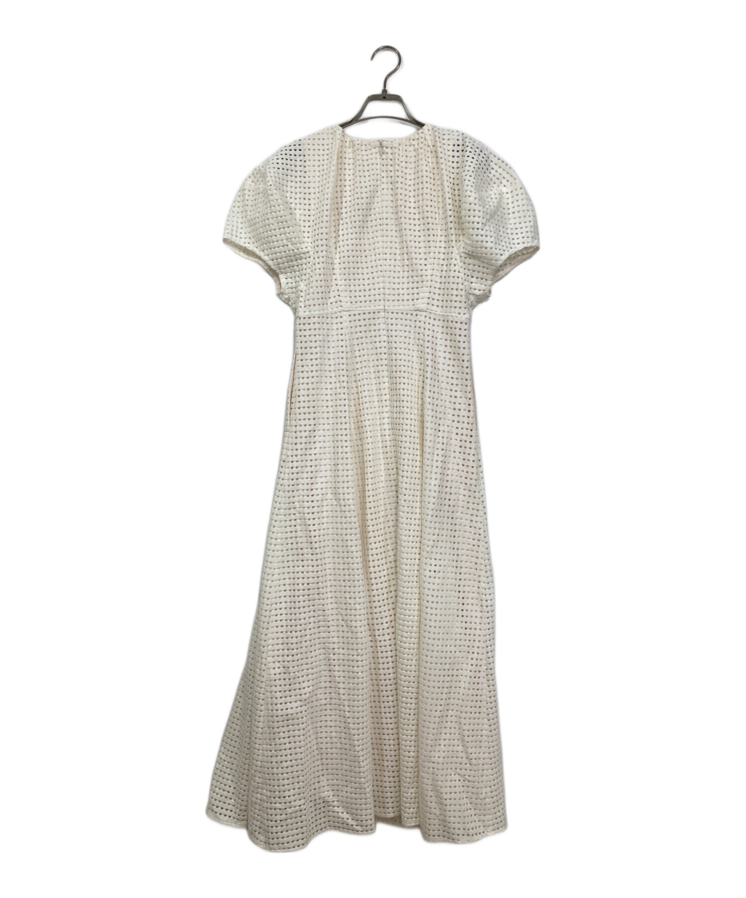 中古・古着通販】CLANE (クラネ) ドットメッシュワンピース アイボリー