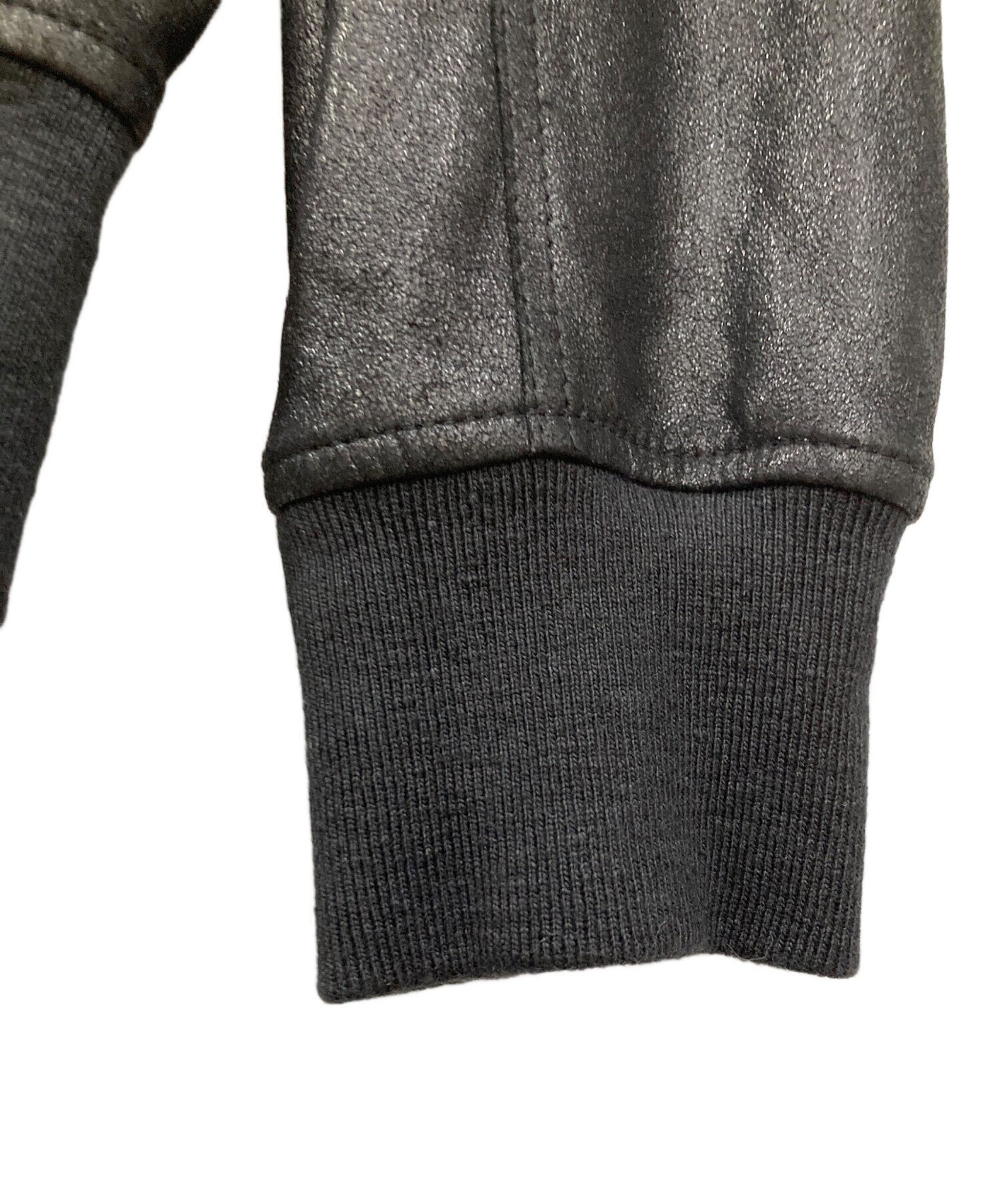 極美品　ディーゼル　ゴートレザー　スエード　MA-1 ブルゾン　L相当　黒 中古・古着通販】DIESEL (ディーゼル) L Nikolai Jacket ゴートスキン