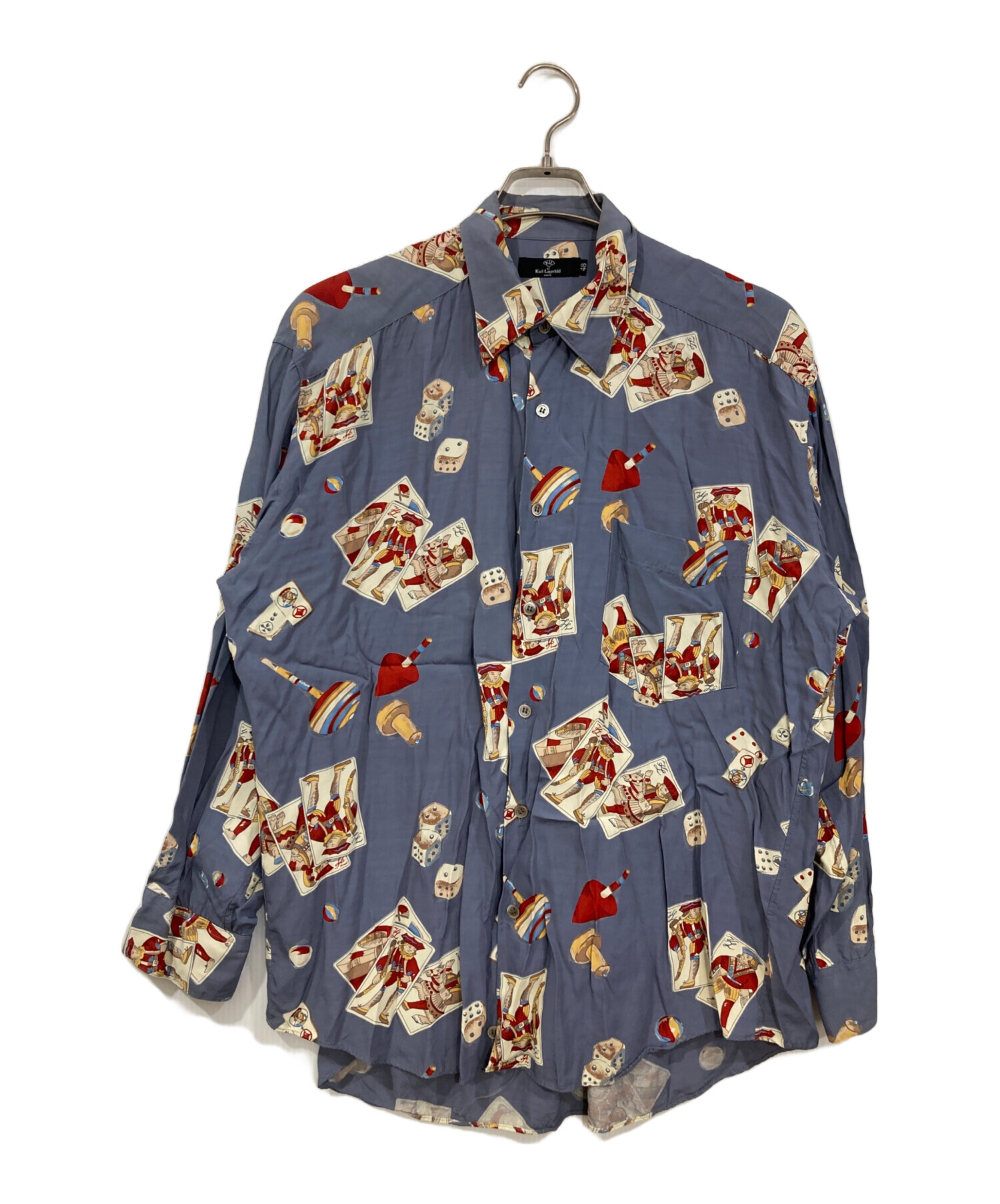 vintage 80s KARL LAGERFELD 総柄　シャツワンピース 中古・古着通販】Karl Lagerfeld (カール ラガーフェルド) 長袖