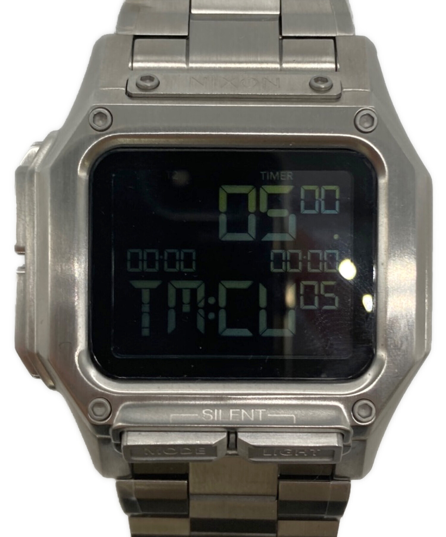 中古・古着通販】NIXON (ニクソン) デジタルウォッチ シルバー 