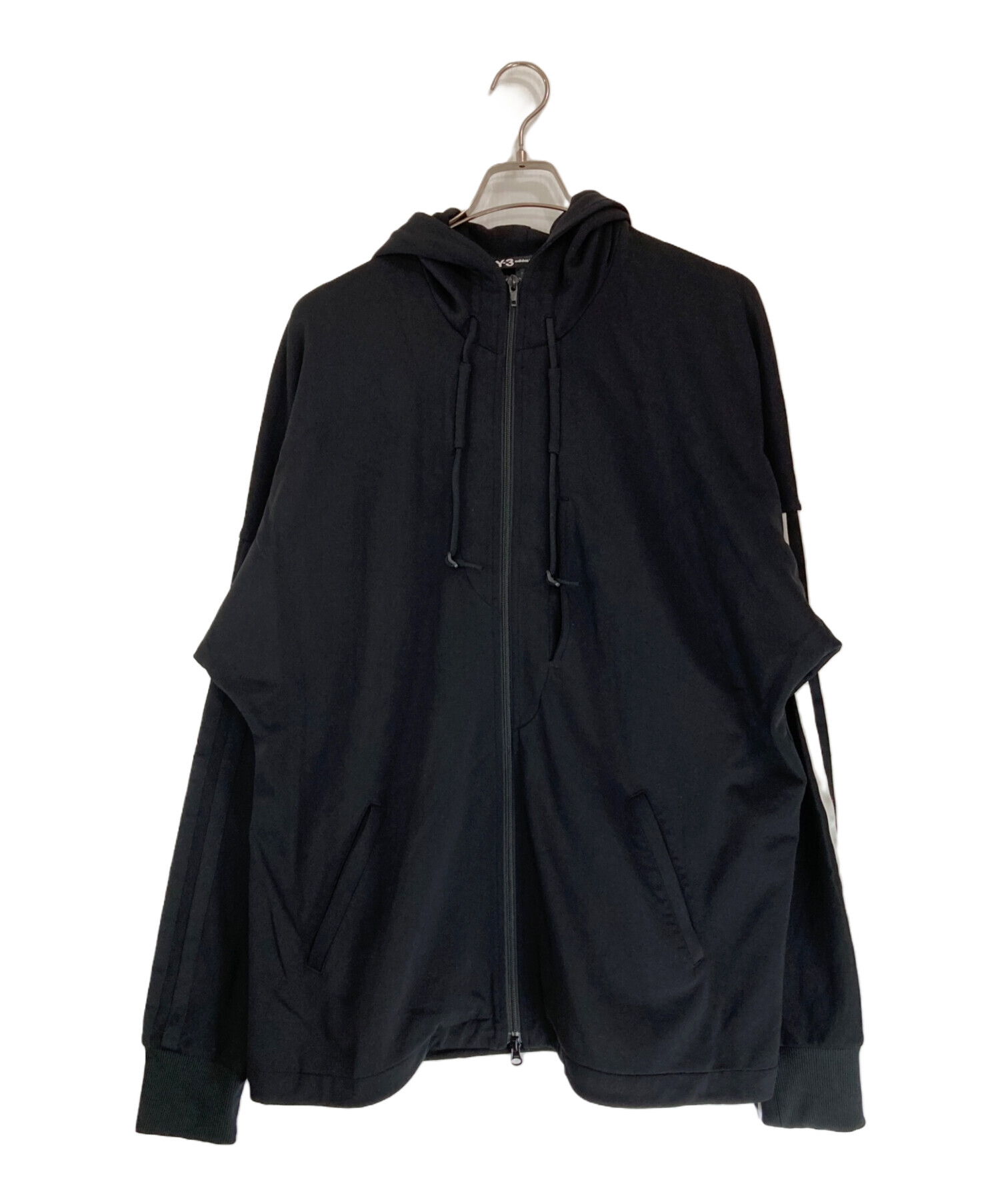 中古・古着通販】Y-3 (ワイスリー) ジップパーカー ブラック サイズ:XL 