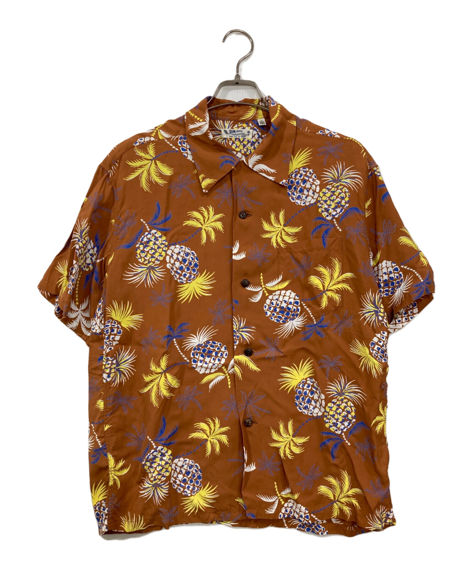 中古・古着通販】Sun Surf (サンサーフ) アロハシャツ ブラウン サイズ 