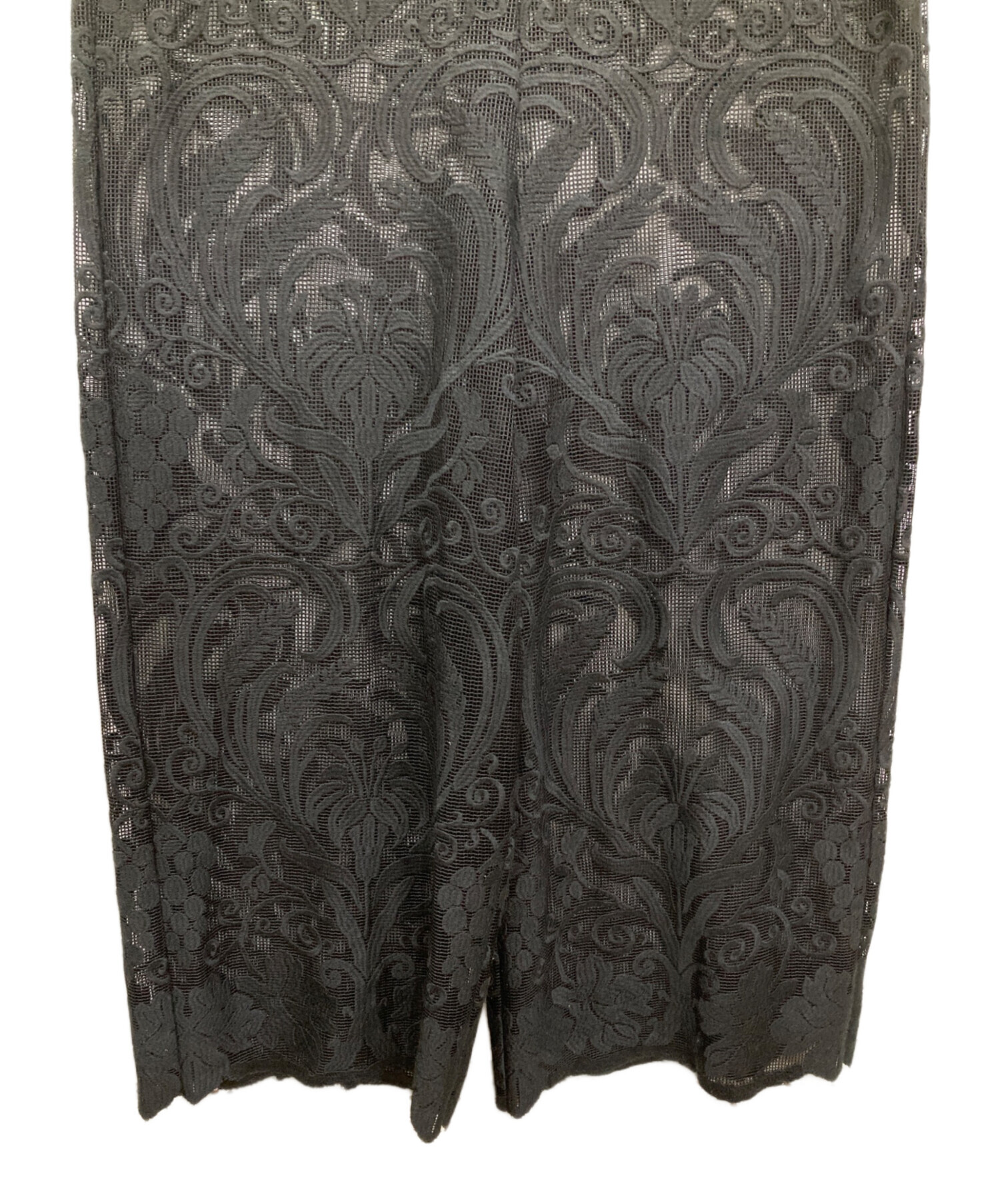 中古・古着通販】Ameri (アメリ) CHLOE V NECK ROMPERS ブラック 