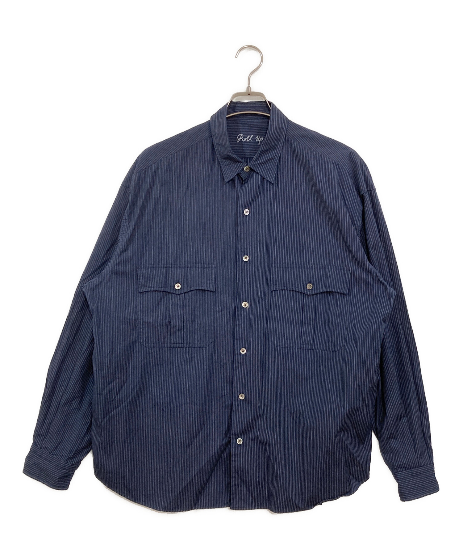 最安値‼️Roll Up ネイビー ストライプ ポータークラシック 中古・古着通販】Porter Classic (ポータークラシック) ROLL UP PIN