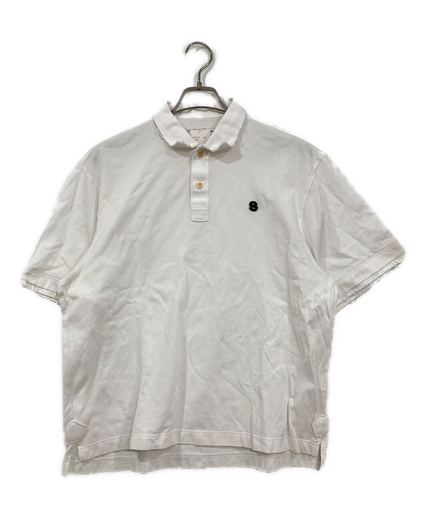 中古・古着通販】sacai (サカイ) S pique polo Shirt ホワイト サイズ 