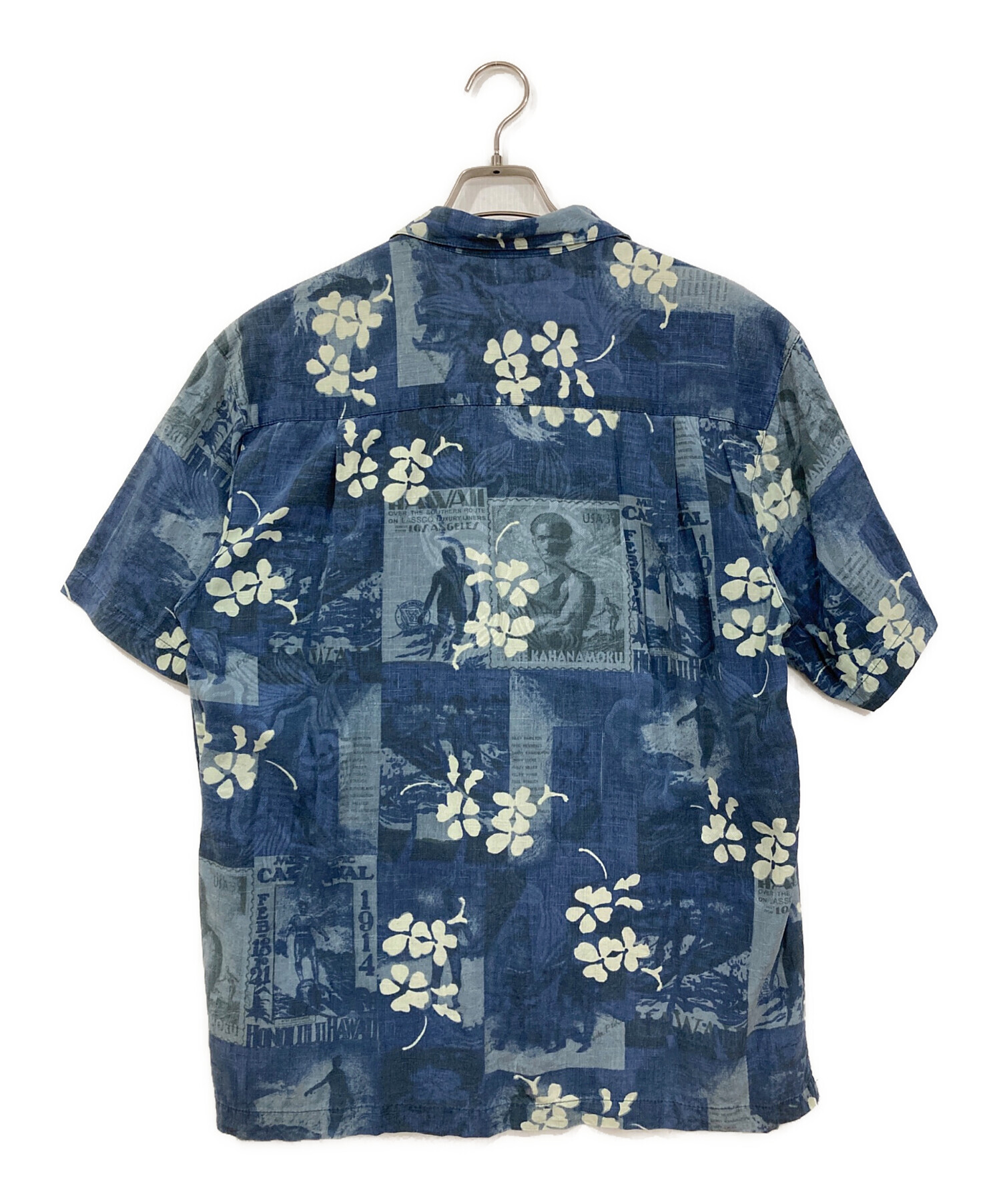 Kahanamoku カハナモク カジュアルシャツ L 紺 【古着】【中古】【送料無料】 中古・古着通販】Duke Kahanamoku (デュークカハナモク) オープン