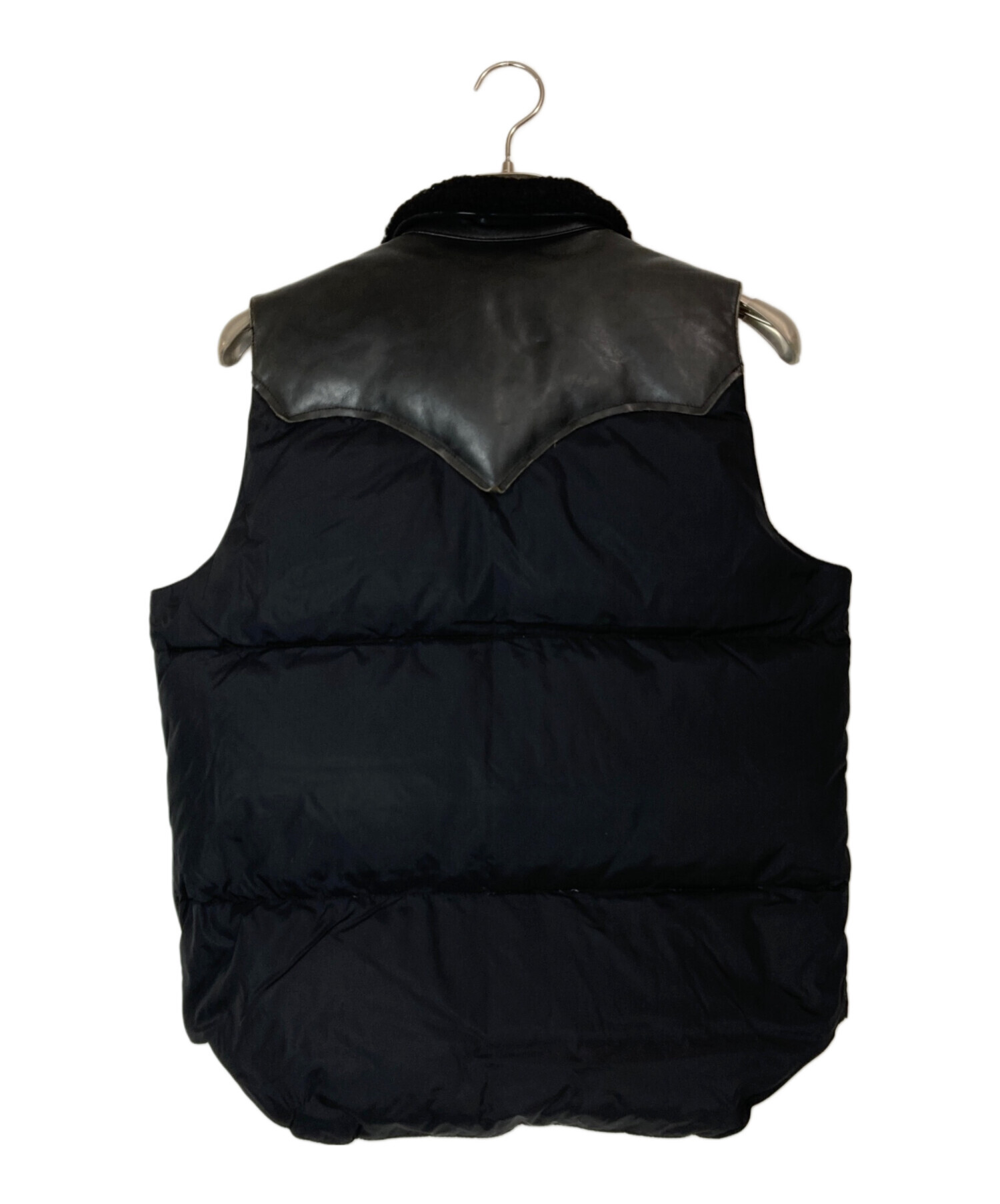 新品【ANCIENT FORESTS】ヨークダウンベスト　リアルファー　本革　黒 楽天市場】レザー ベスト（素材（生地・毛糸）ファー）（レディース