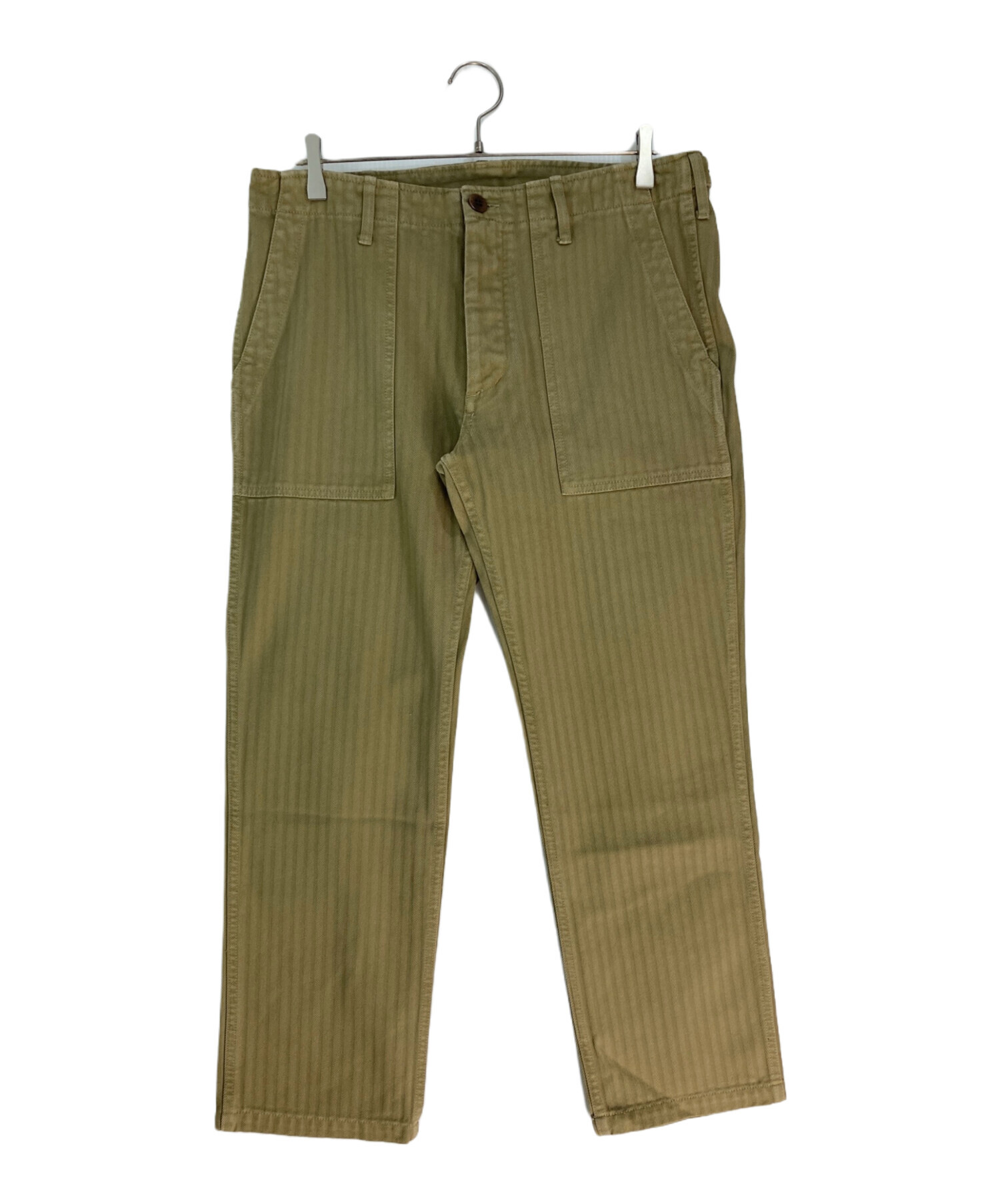 パンツ visvim HW DRILL MIL PANTS (HERRINGBONE) 中古・古着通販】VISVIM (ビズビム) DRILL MIL PANTS HERRING BONE