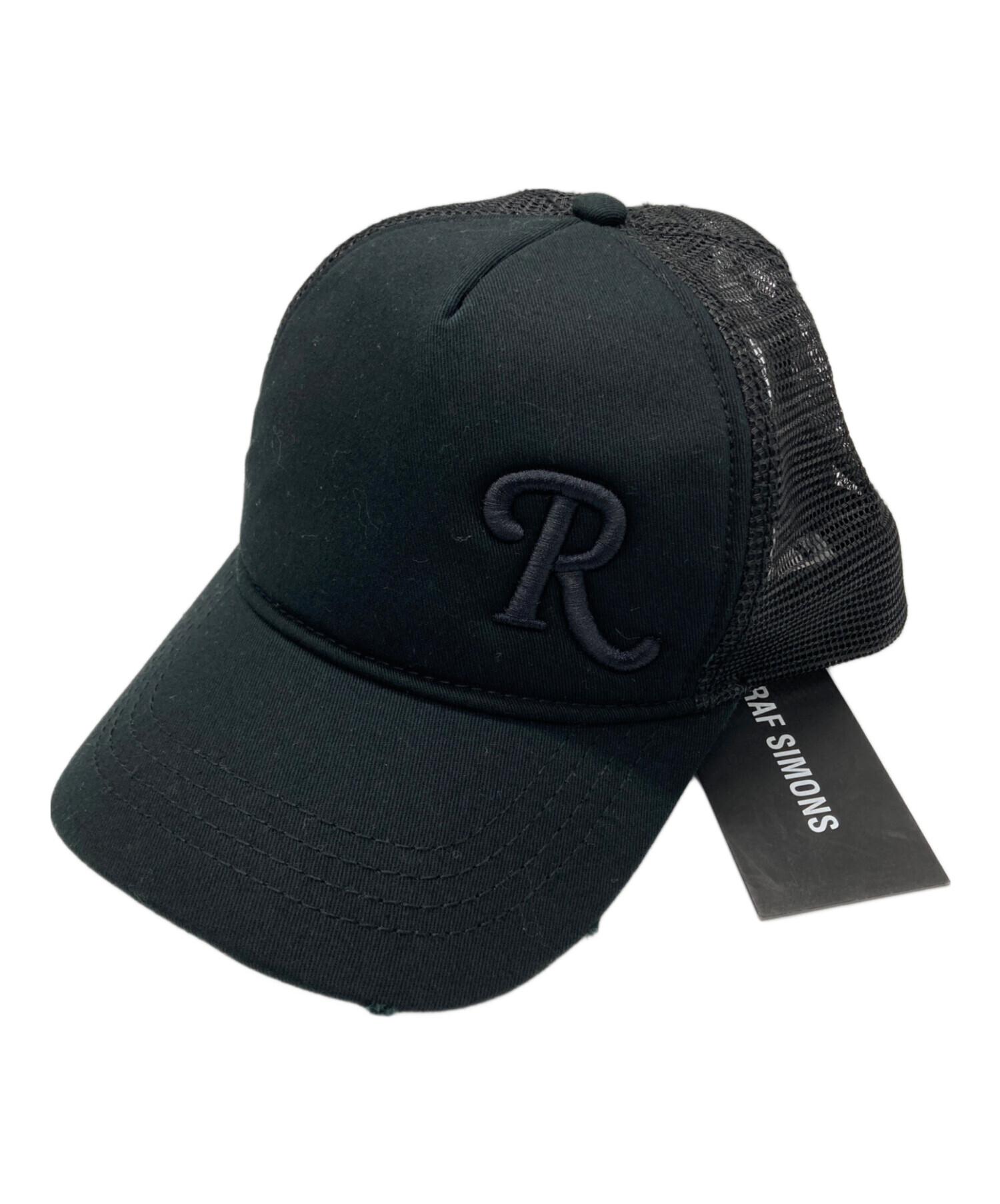 中古・古着通販】RAF SIMONS (ラフシモンズ) R Logo Mesh Cap ブラック