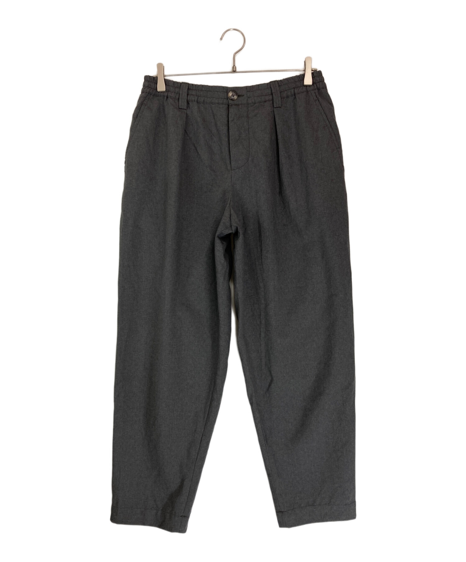 MARNI / 19AW/トロピカルウール1Pシャーリングテーパードパンツ/46/ウール/ネイビー/PUMU0017A0 中古・古着通販】MARNI (マルニ) ウールトロピカルシャーリング1P