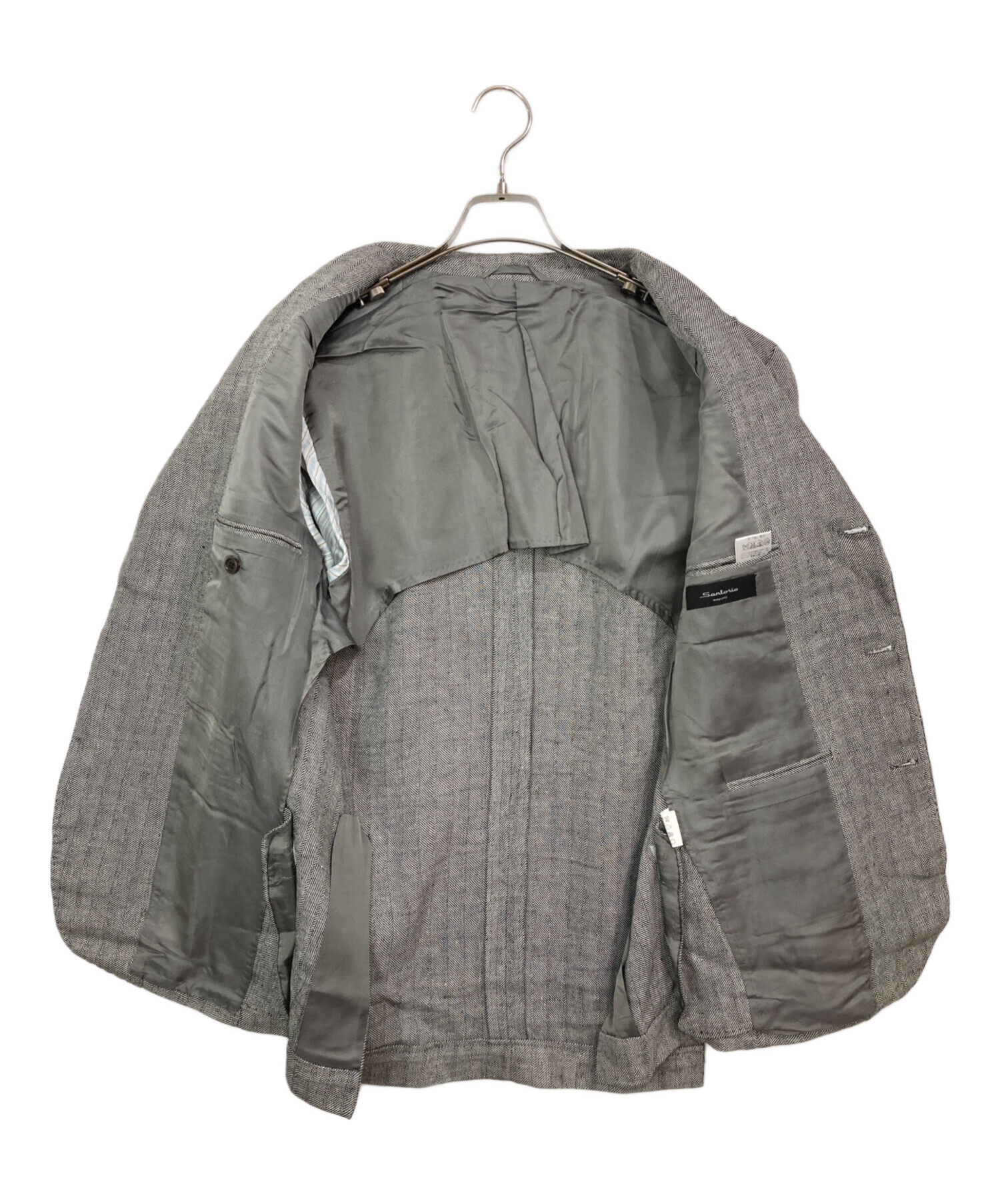 中古・古着通販】sartorio (サルトリオ) 3Bジャケット グレー サイズ