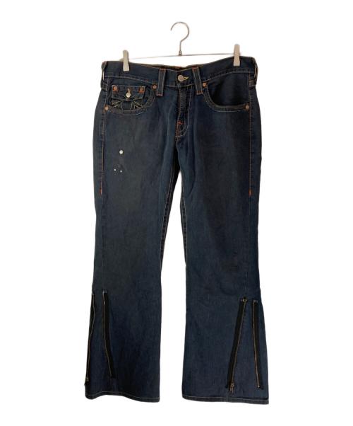 true religion ブラックデニム w32 トュルーレリジョン 着画あり 中古・古着通販】TRUE RELIGION (トゥルー レリジョン) フレア