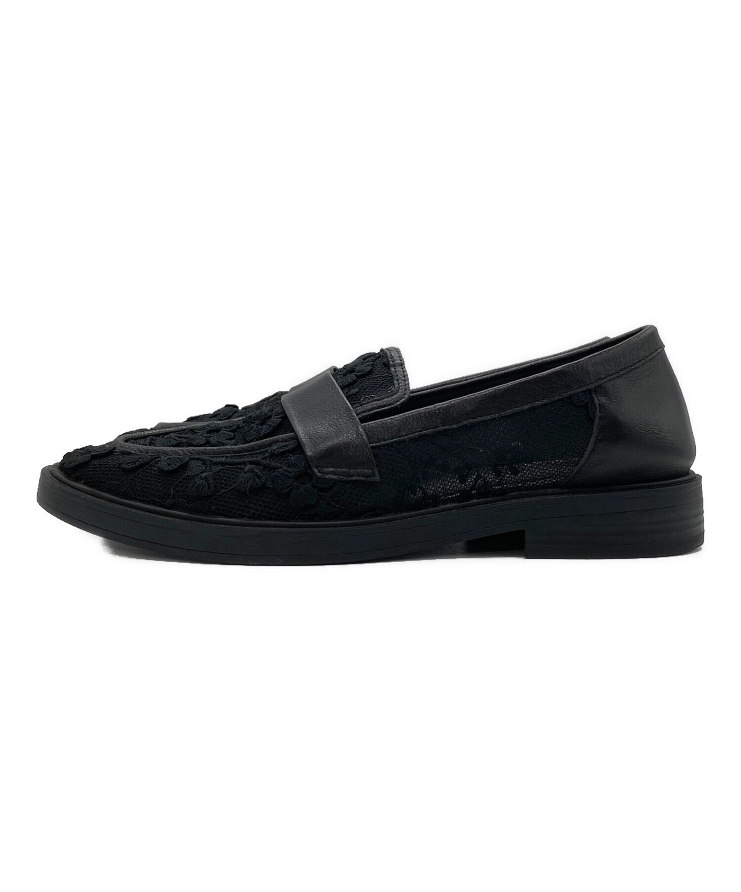 中古・古着通販】Mollini (モリーニ) FLORAL MESH LEATHER ブラック 