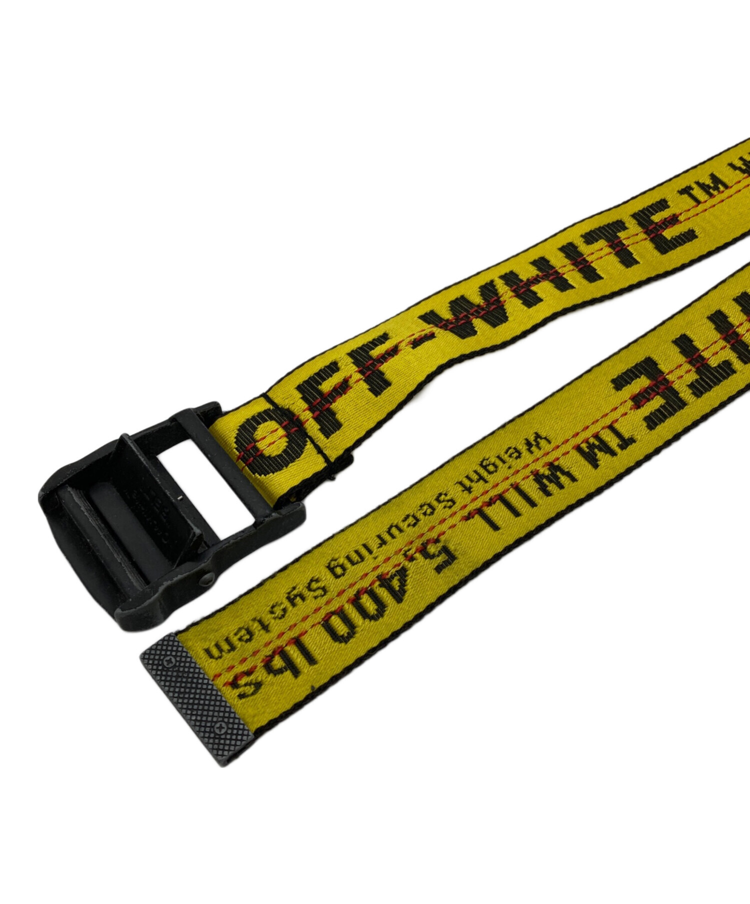 中古・古着通販】OFFWHITE (オフホワイト) ベルト イエロー サイズ:O/S