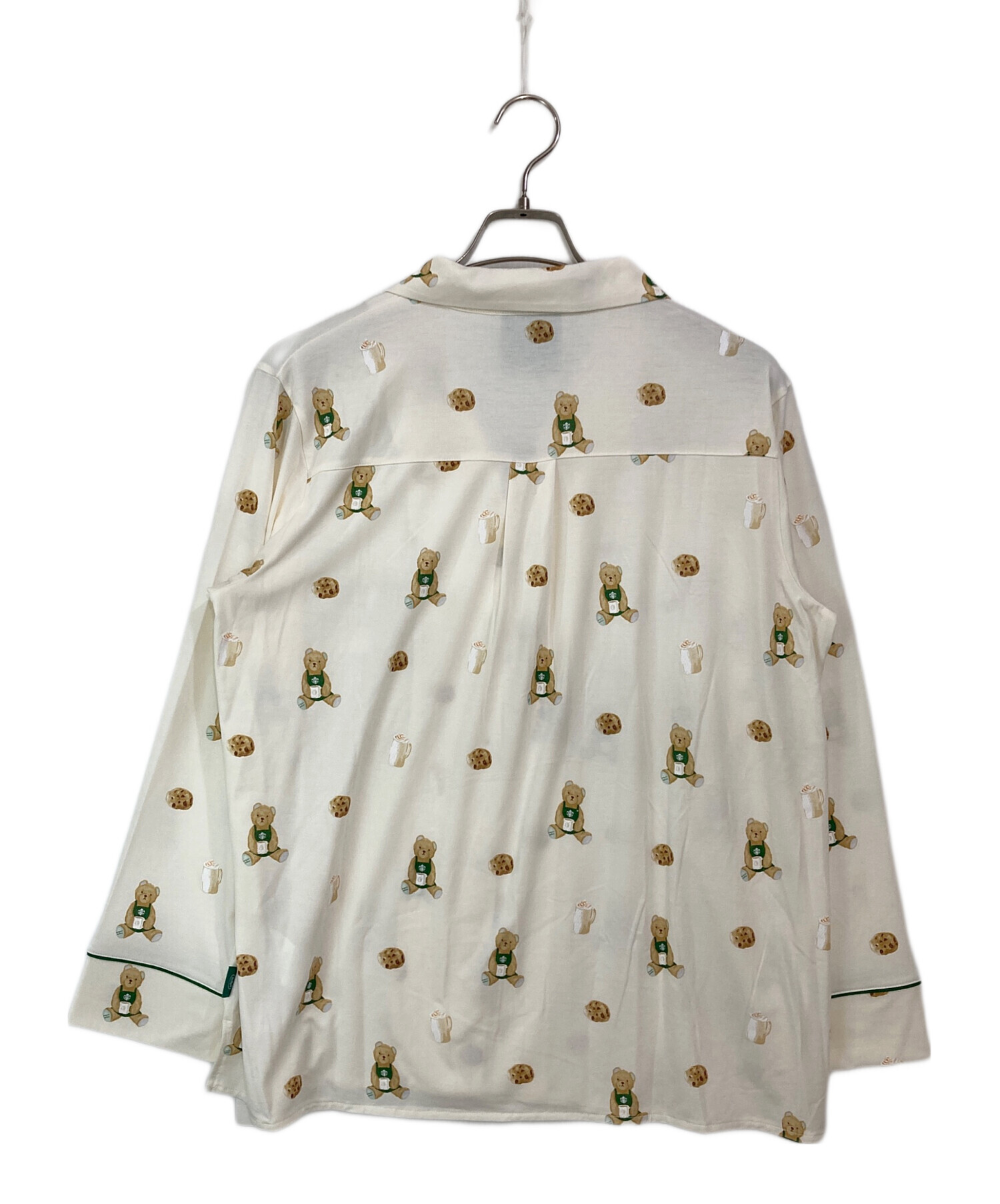 スターバックス　gelato pique ベア柄　カットソーシャツ アイボリー スタバ】GELATO PIQUEとふわふわ＆もこもこなコラボ♡4日間だけ