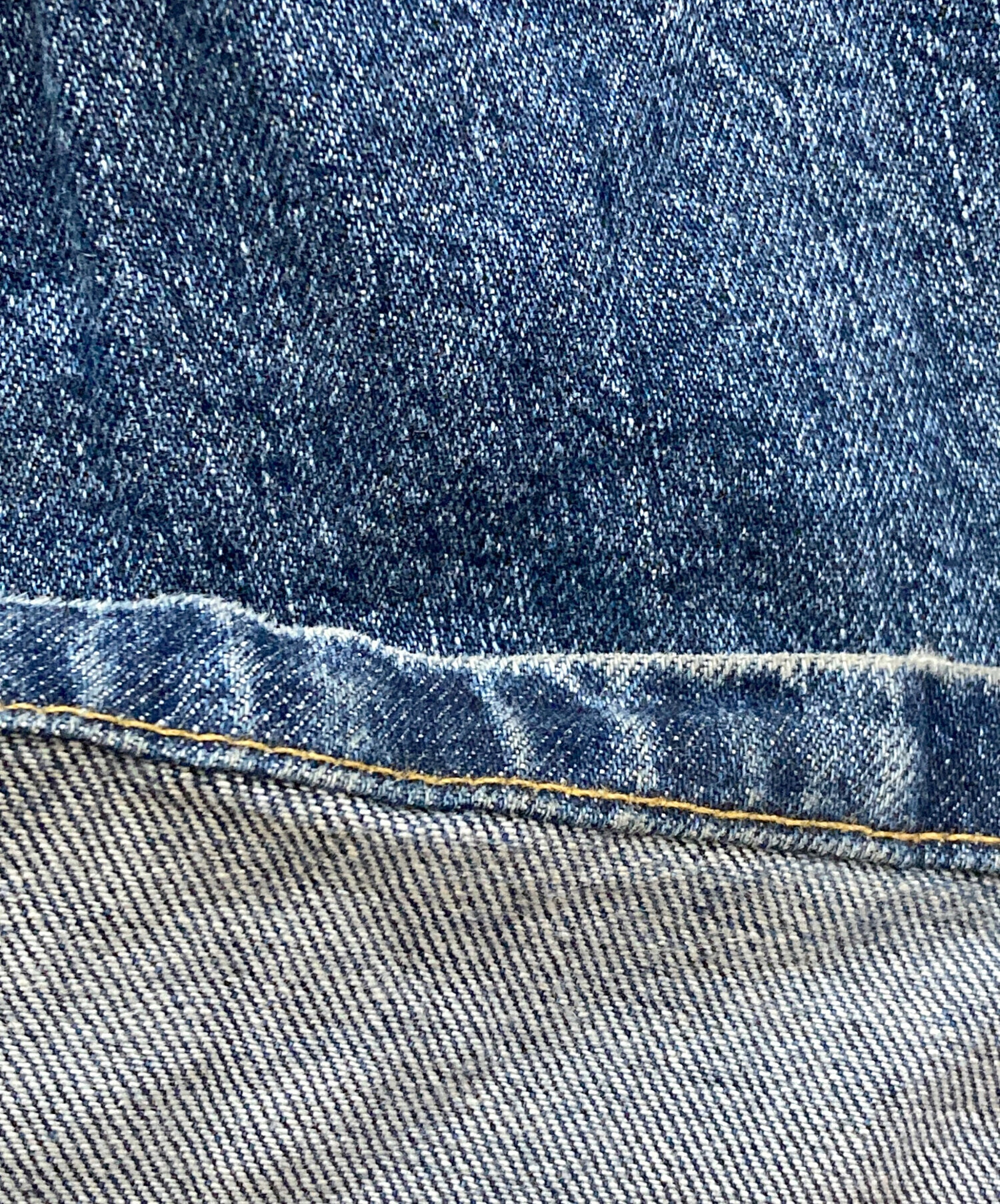 【未使用品】ジョンローレンスサリバン ワイドデニム　XS インディゴブルー JOHN LAWRENCE SULLIVAN/ジョンローレンスサリバン】デニム