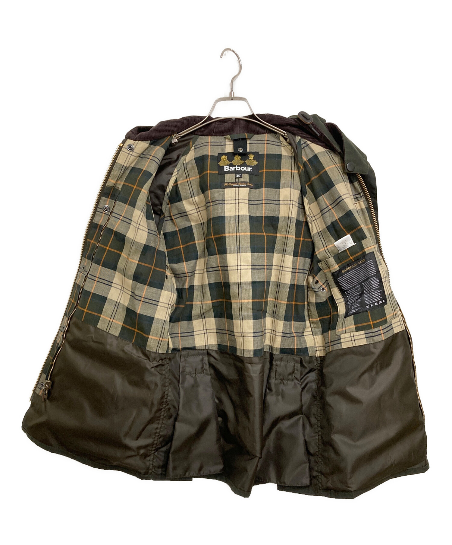 売り尽くし！【美品】Barbourカーキ色　34サイズ 売り尽くし！【美品】Barbourカーキ色 34サイズ 売り尽くし！【美品