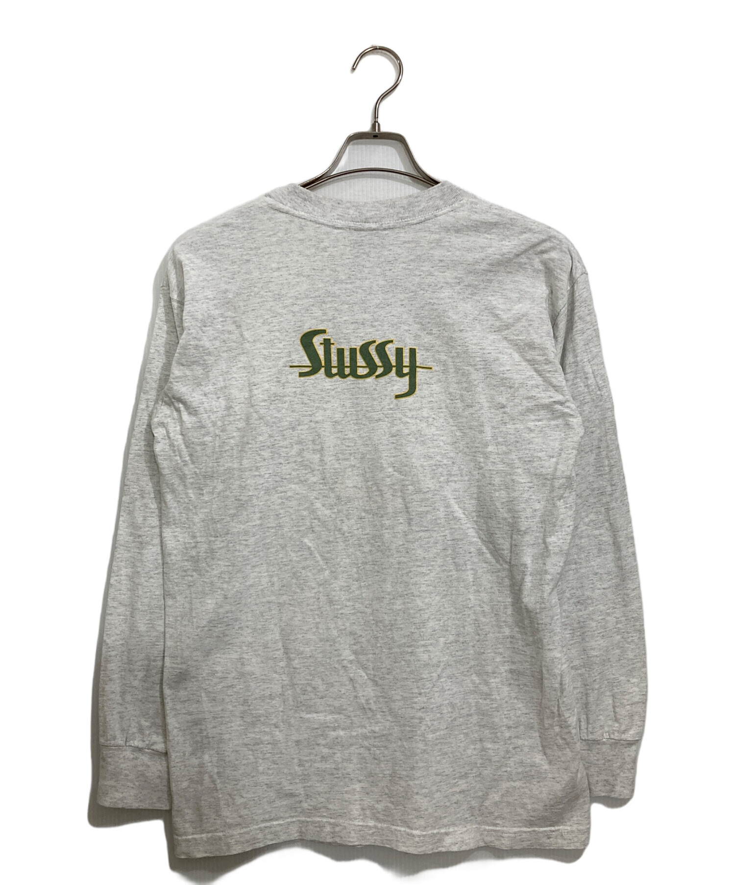 STONE  バックロゴ ロングスリーブ パーカー グレー XXL 中古・古着通販】stussy (ステューシー) Sロゴロングスリーブ