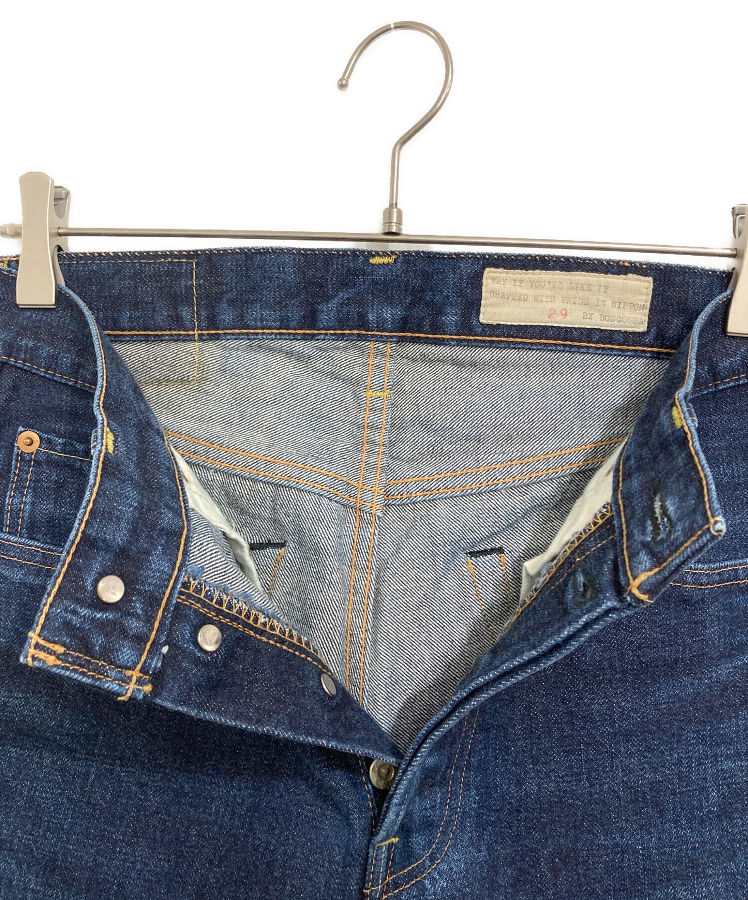 BONCOURA ボンクラ セルビッチ 濃紺 w32 極美品 中古・古着通販 