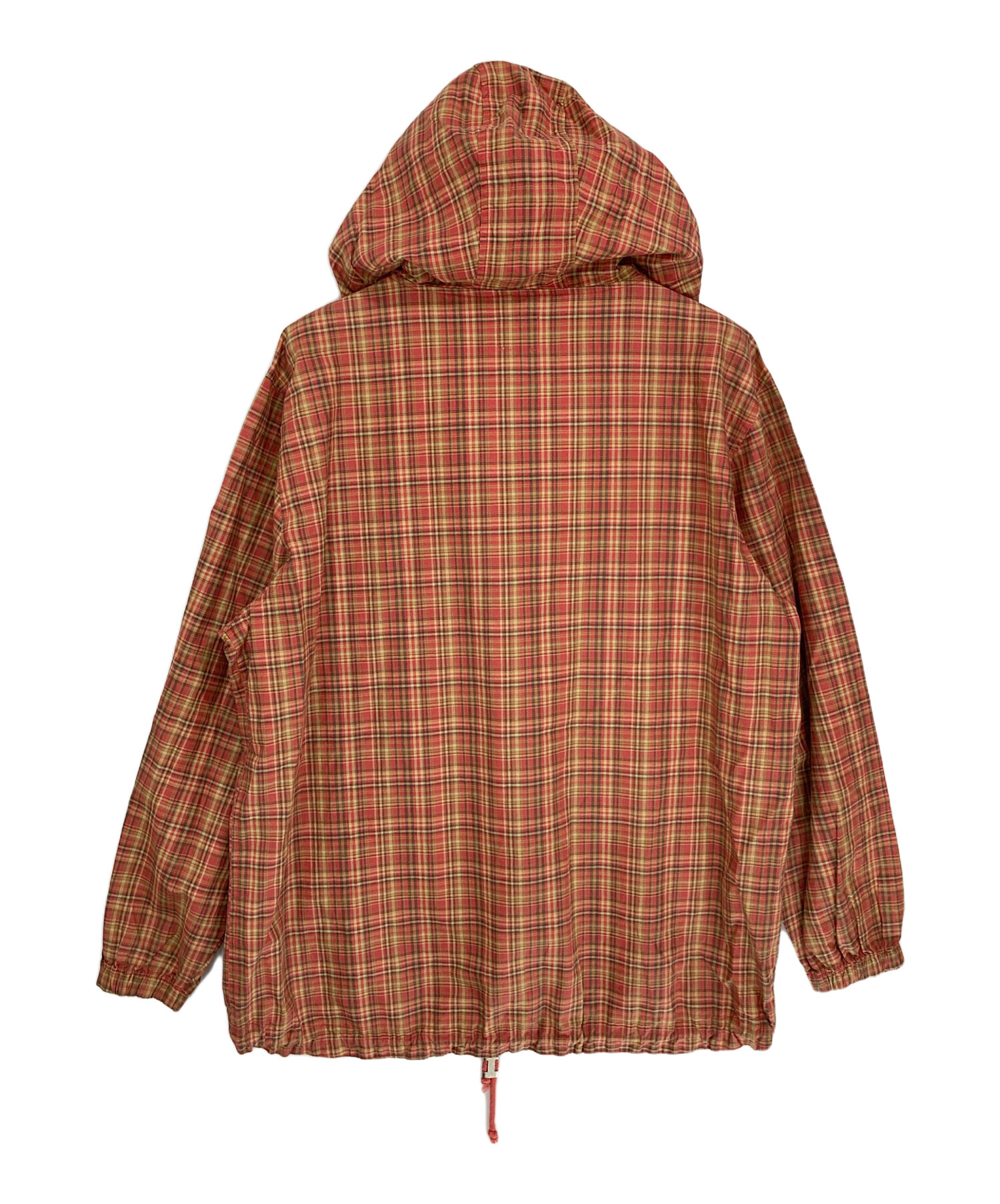 OLD GAP アノラックパーカー チェック柄 Mサイズ 中古・古着通販】GAP (ギャップ) コットンチェックアノラックパーカー