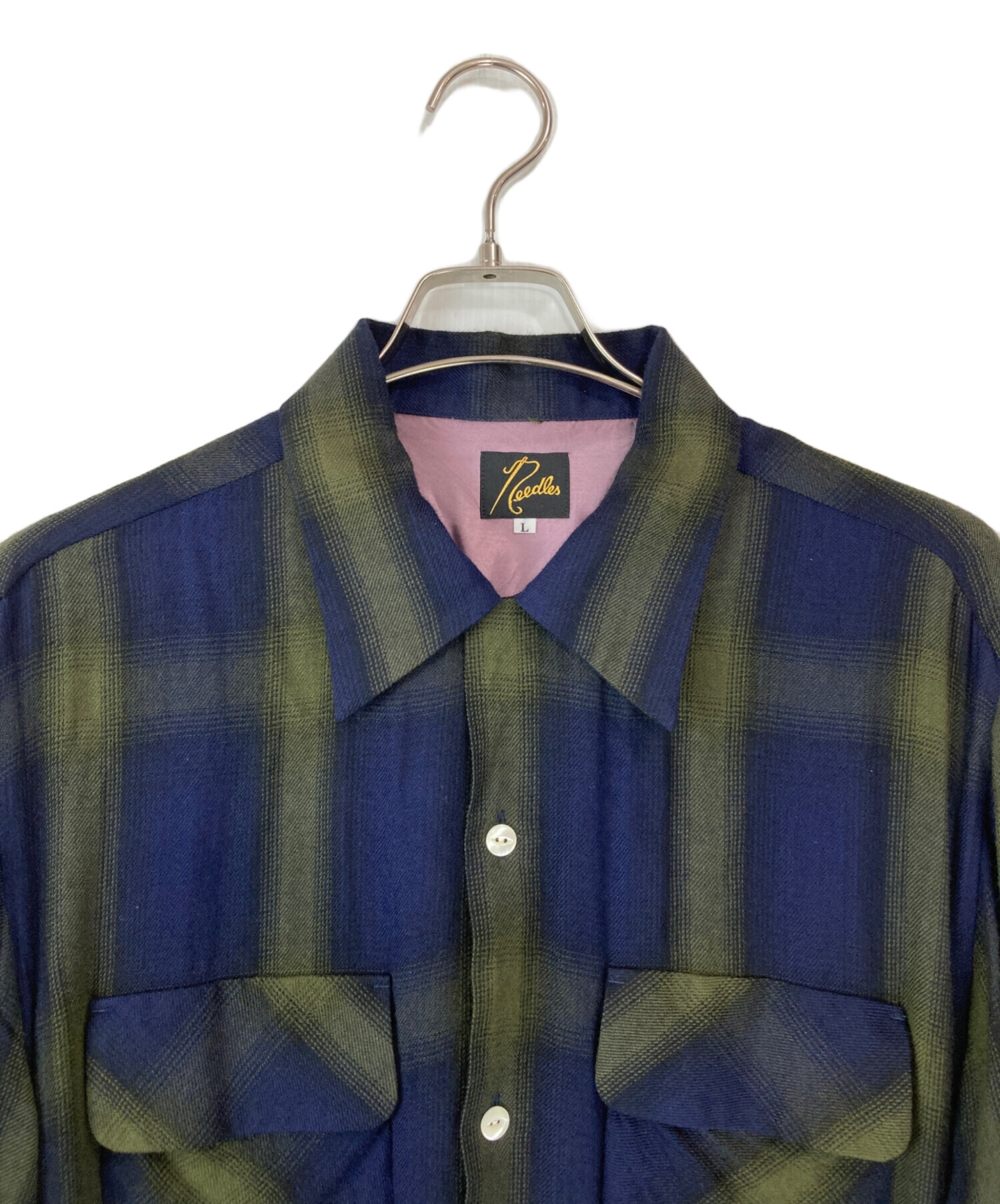 中古・古着通販】Needles (ニードルズ) Classic Shirt - R/W Ombre