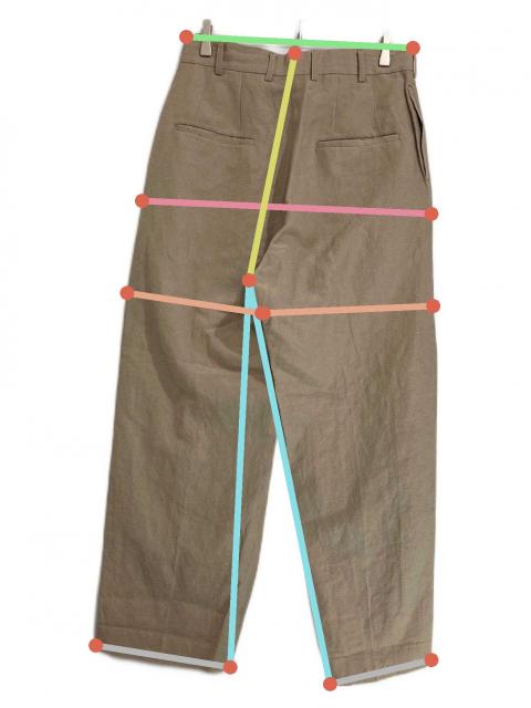 中古・古着通販】POLYPLOID (ポリプロイド) WIDE TAPERED PANTS C