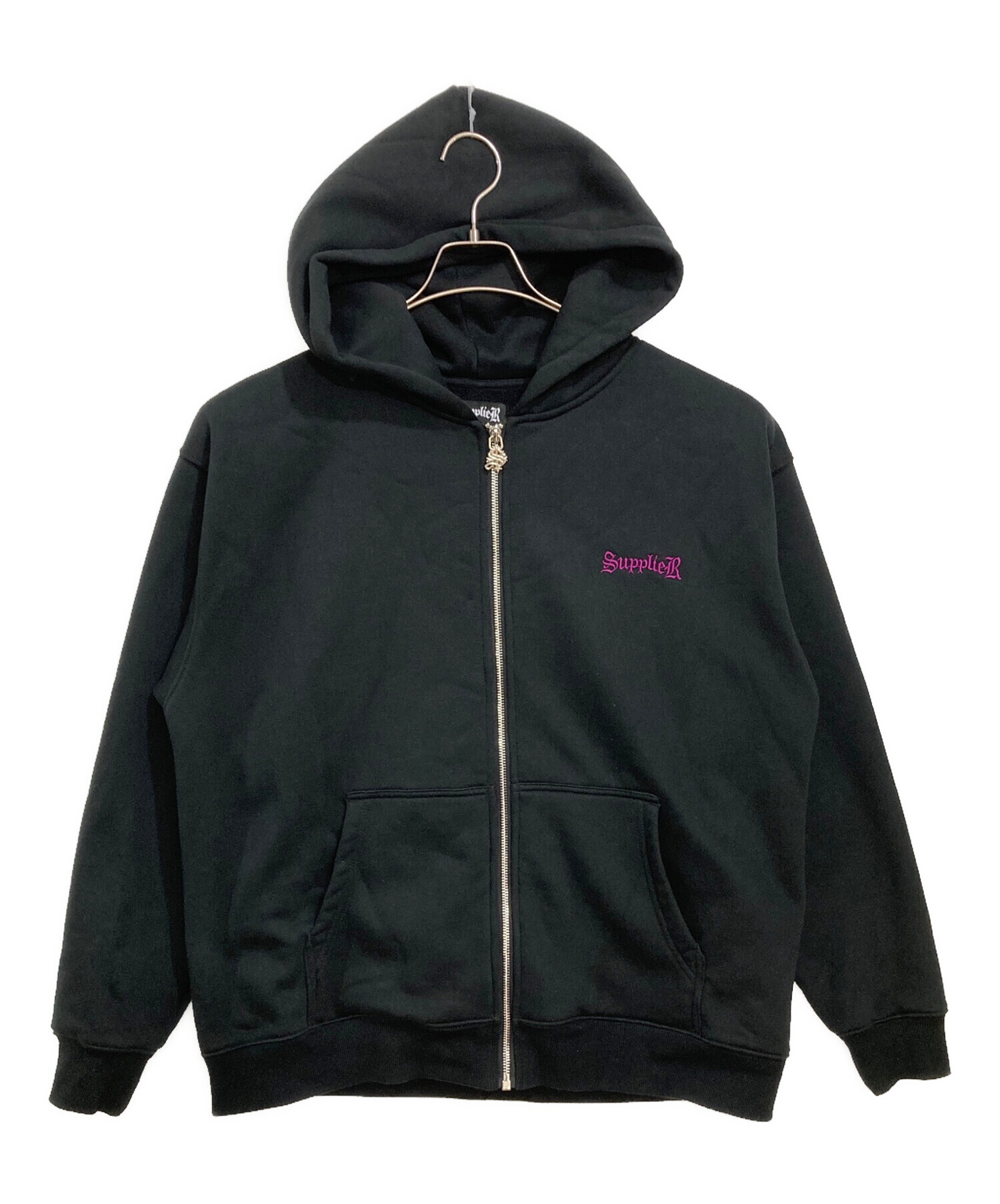 中古・古着通販】SUPPLIER (サプライヤー) Cross Zip Hoodie ブラック