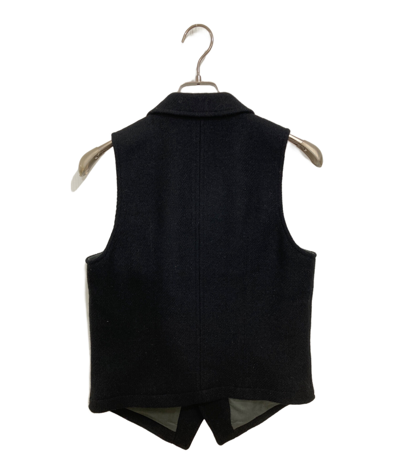 Nigel Cabourn × HARRIS TWEED / ベスト/46/ウール/BLK/無地 中古・古着通販】NIGEL CABOURN (ナイジェルケーボン) Harris Tweed