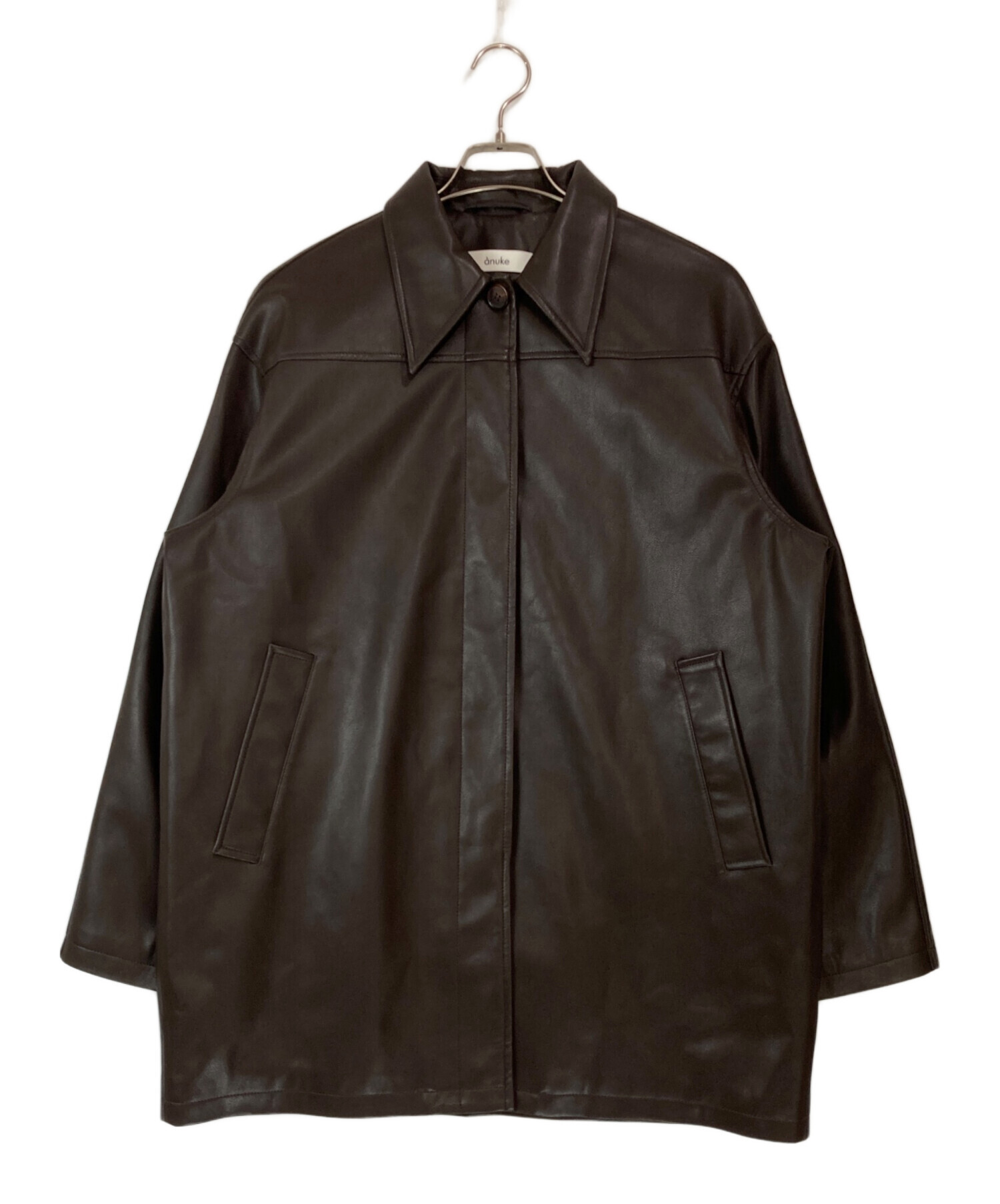 【新品未使用】anuke アンヌーク　エコレザーオーバージャケット　38 anuke（アンヌーク） Ecoleather Over Jacket 即納 : RAPTURE - 通販