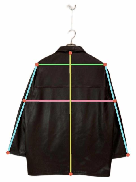 中古・古着通販】ANUKE (アンヌーク) Ecoleather Over Jacket ブラウン