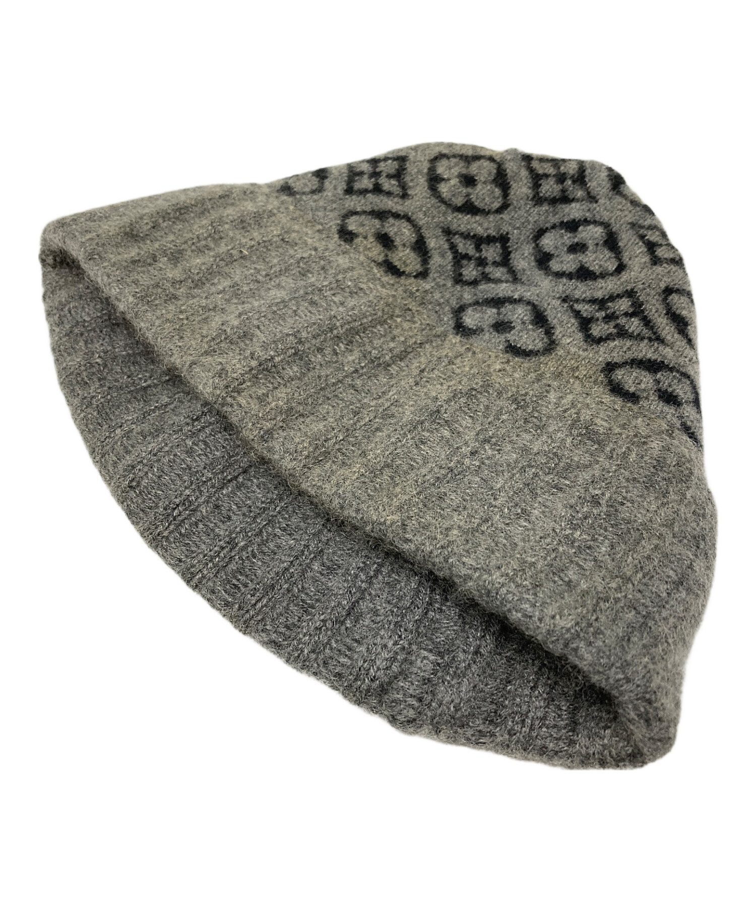 LOUIS VUITTON カシミヤニット帽 中古・古着通販】LOUIS VUITTON (ルイ ヴィトン) モノグラムカシミヤ