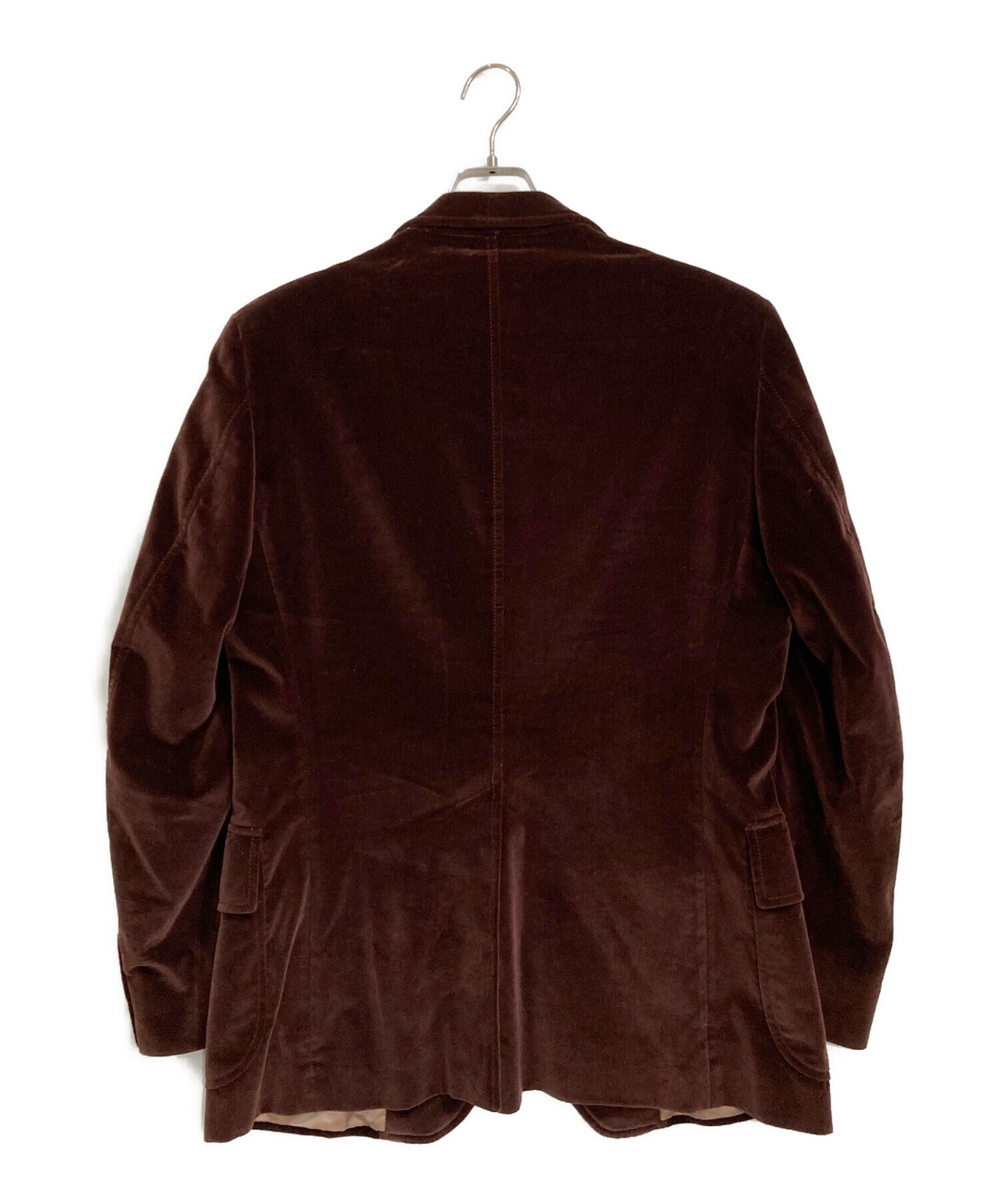 中古・古着通販】GUCCI (グッチ) ベロアテーラードジャケット ブラウン