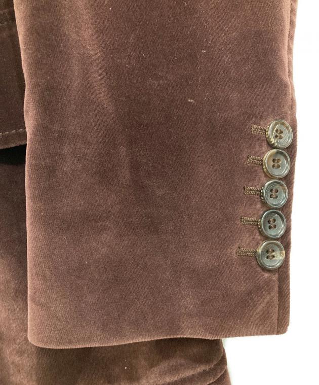 中古・古着通販】GUCCI (グッチ) ベロアテーラードジャケット ブラウン