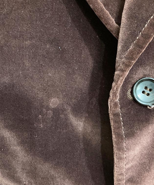 美品✨GUCCI テーラードジャケット　ベロア　ホースビット　ブラウン　38 美品✨GUCCI テーラードジャケット ベロア ホースビット ブラウン 38