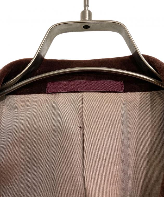 希少　GUCCI　グッチ　ベロア　1Bテーラードジャケット　ホースビット　42 中古・古着通販】GUCCI (グッチ) ベロアテーラードジャケット ブラウン