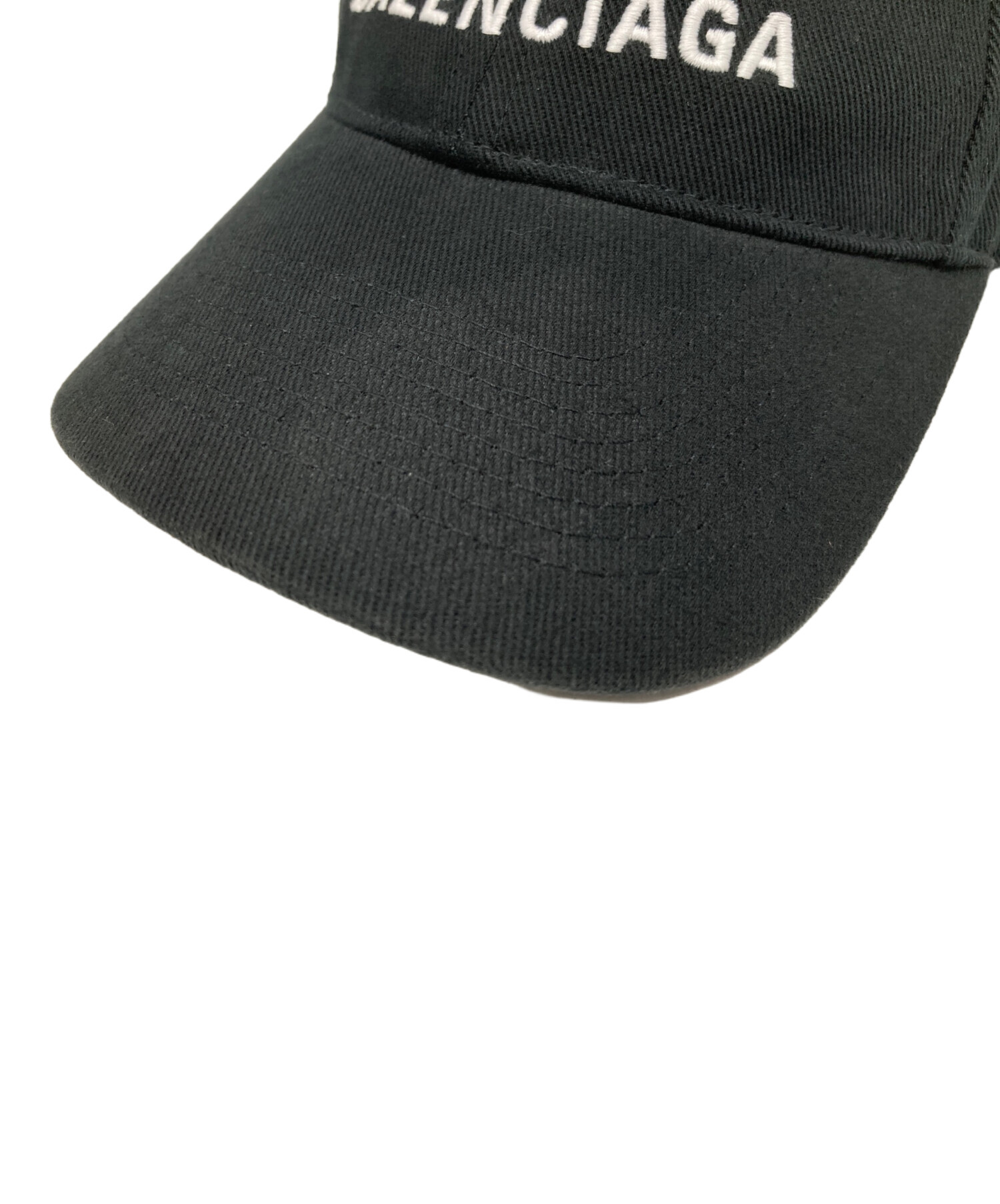 未使用品　BALENCIAGA ロゴCAP BLACK バレンシアガ 中古・古着通販】BALENCIAGA (バレンシアガ) ロゴキャップ ブラック